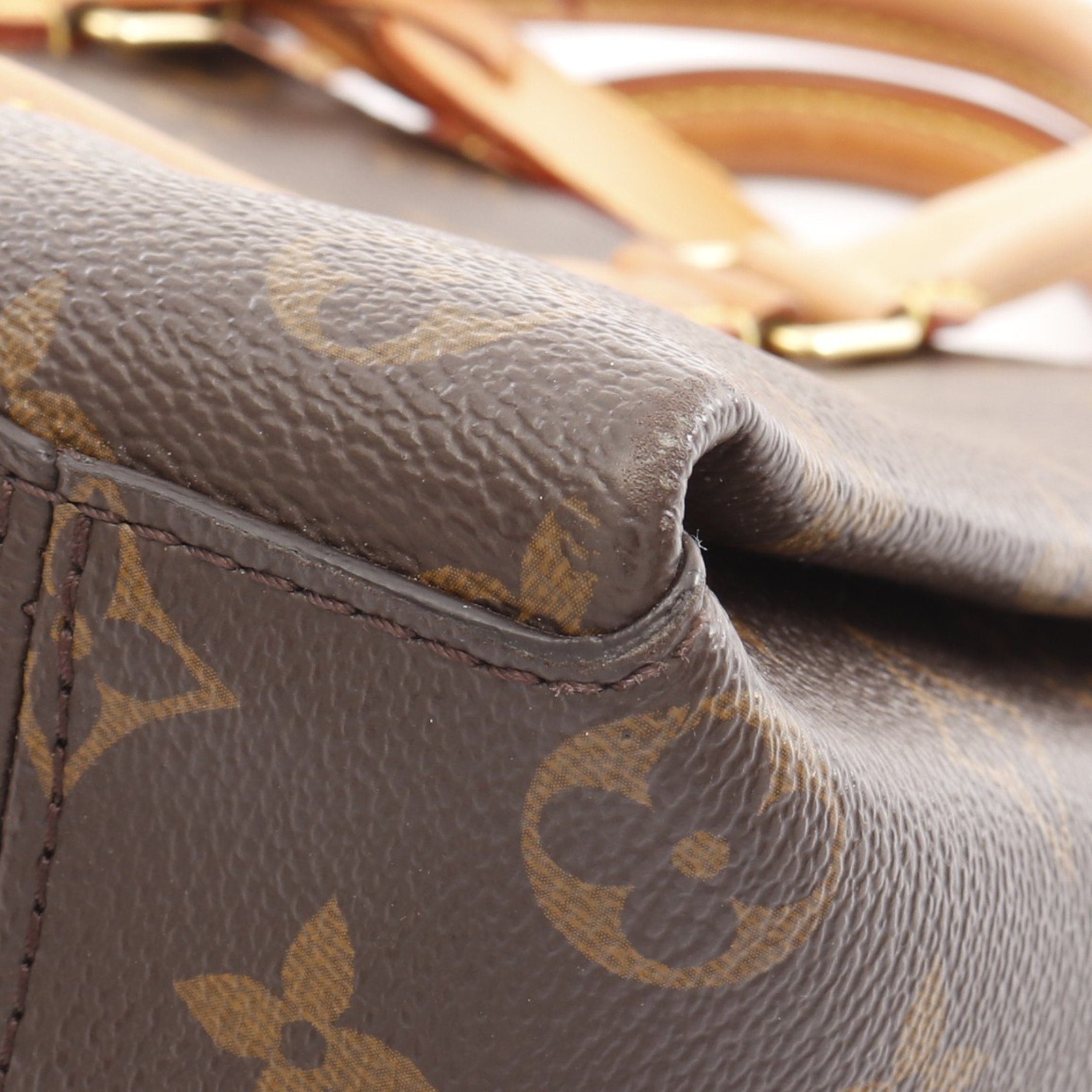 Louis Vuitton Louis Vuitton Soufflot Bb Monogram Handbag Leather Brown Size ONE SIZE - 12 Thumbnail