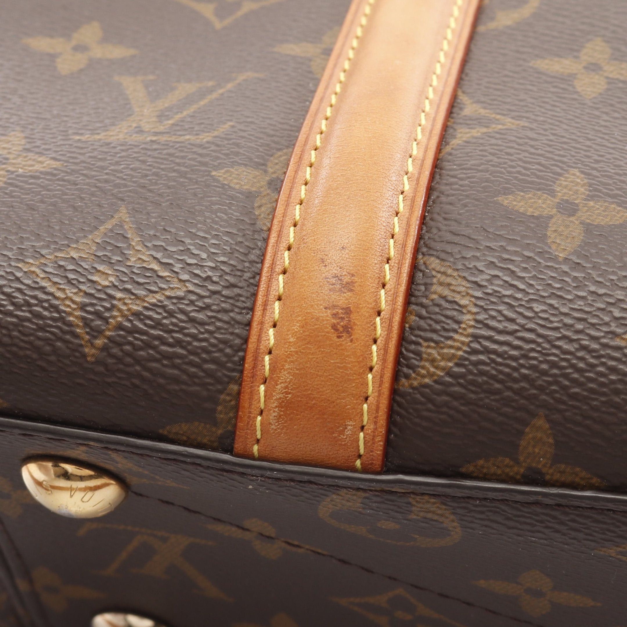 Louis Vuitton Louis Vuitton Soufflot Bb Monogram Handbag Leather Brown Size ONE SIZE - 11 Thumbnail
