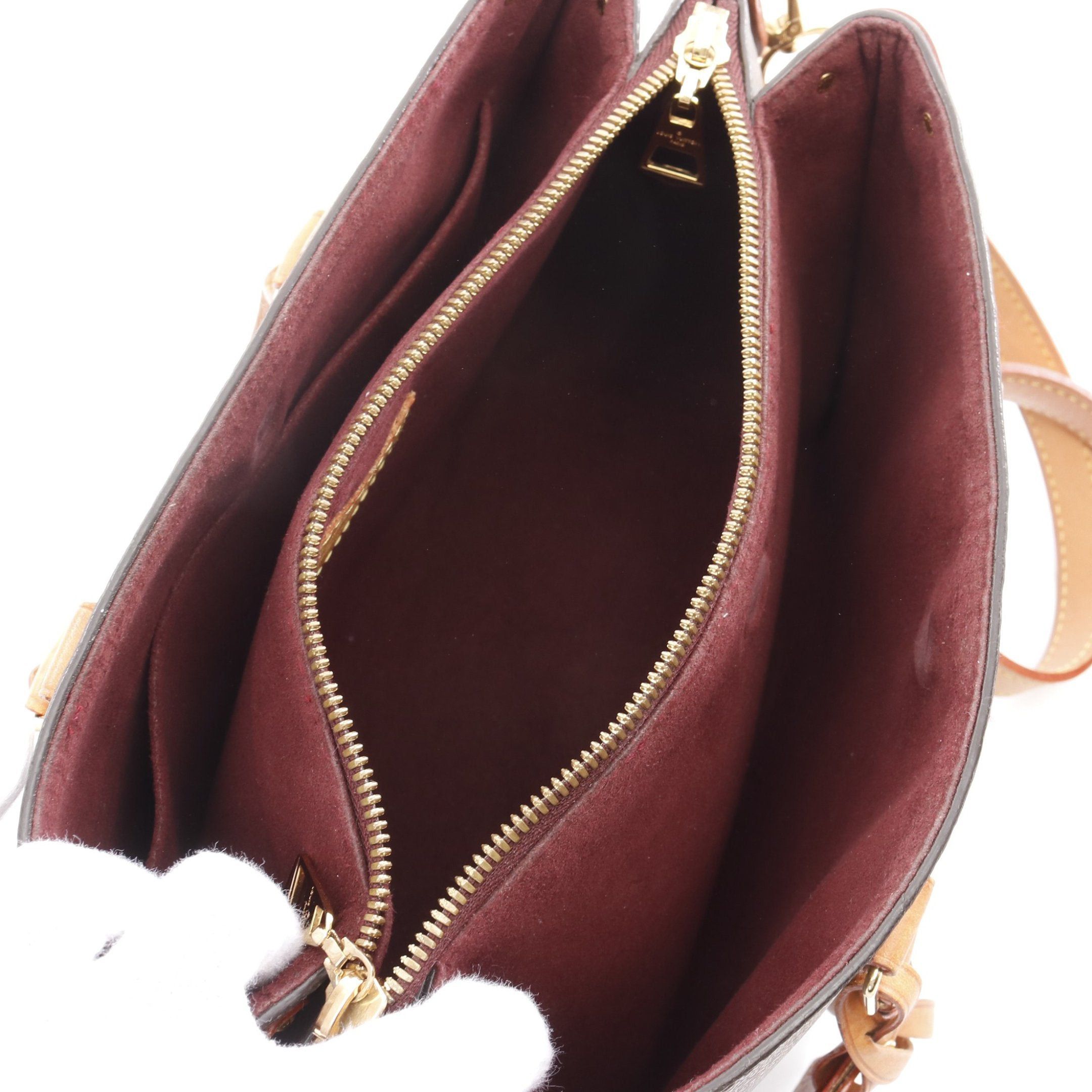 Louis Vuitton Louis Vuitton Soufflot Bb Monogram Handbag Leather Brown Size ONE SIZE - 3 Thumbnail