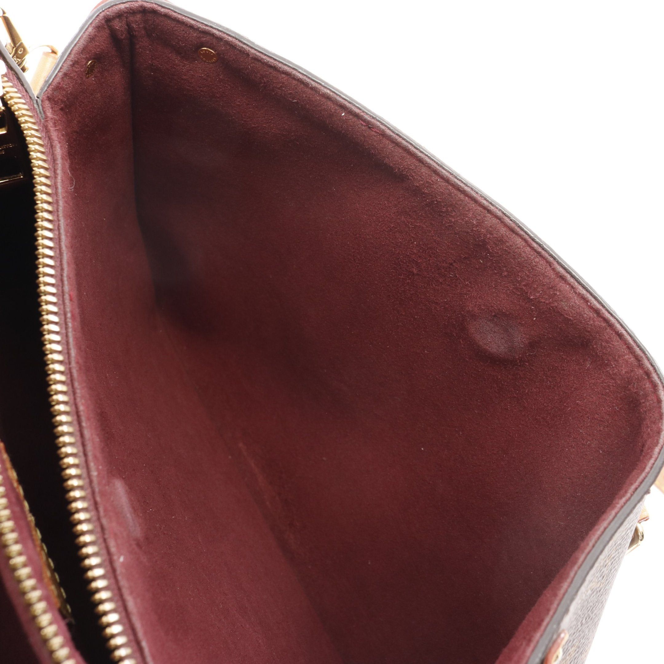 Louis Vuitton Louis Vuitton Soufflot Bb Monogram Handbag Leather Brown Size ONE SIZE - 6 Thumbnail