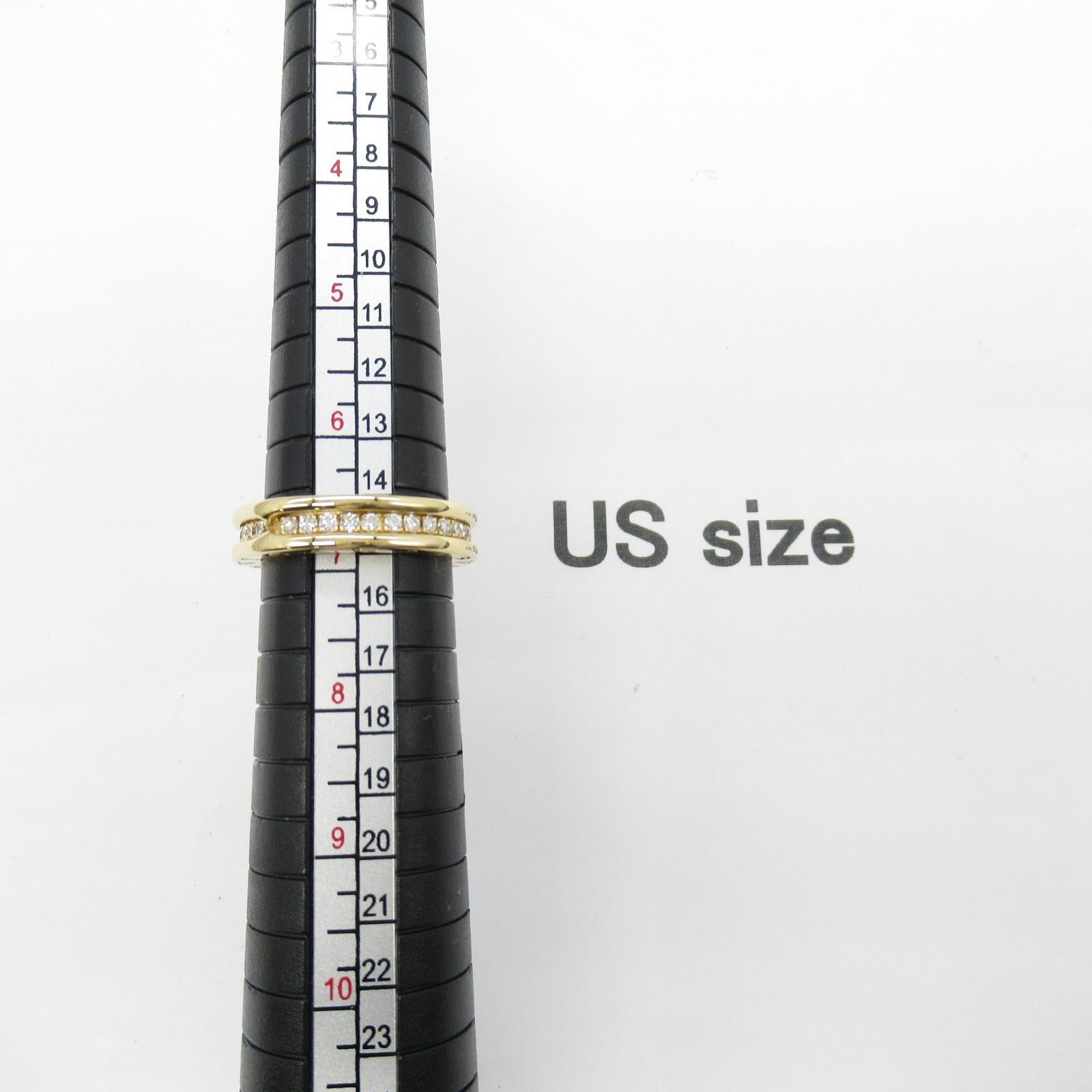 Bvlgari Bvlgari B Zero One Ring 1Belt Full Diamond K18 (Yellow Gold) Clear Size ONE SIZE - 7 Thumbnail