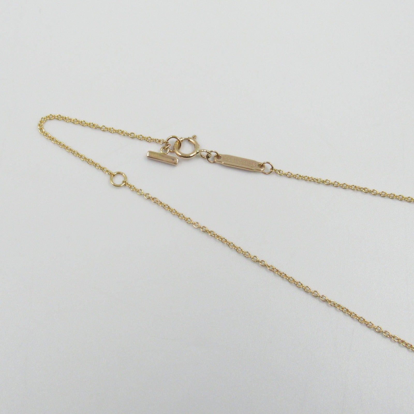 Tiffany & Co. Tiffany Co T Smile Mini Necklace Diamond K18Pg (Pink Gold) Clear Size ONE SIZE - 6 Thumbnail