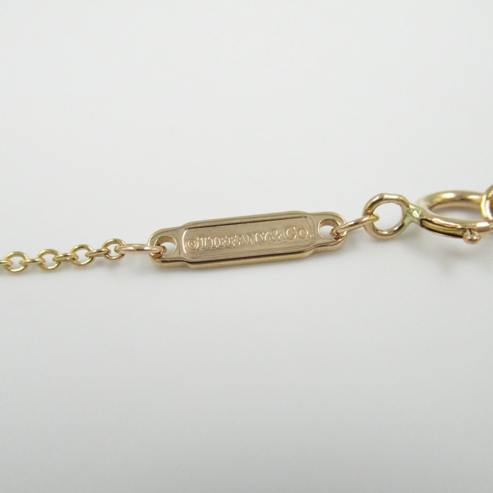 Tiffany & Co. Tiffany Co T Smile Mini Necklace Diamond K18Pg (Pink Gold) Clear Size ONE SIZE - 4 Thumbnail