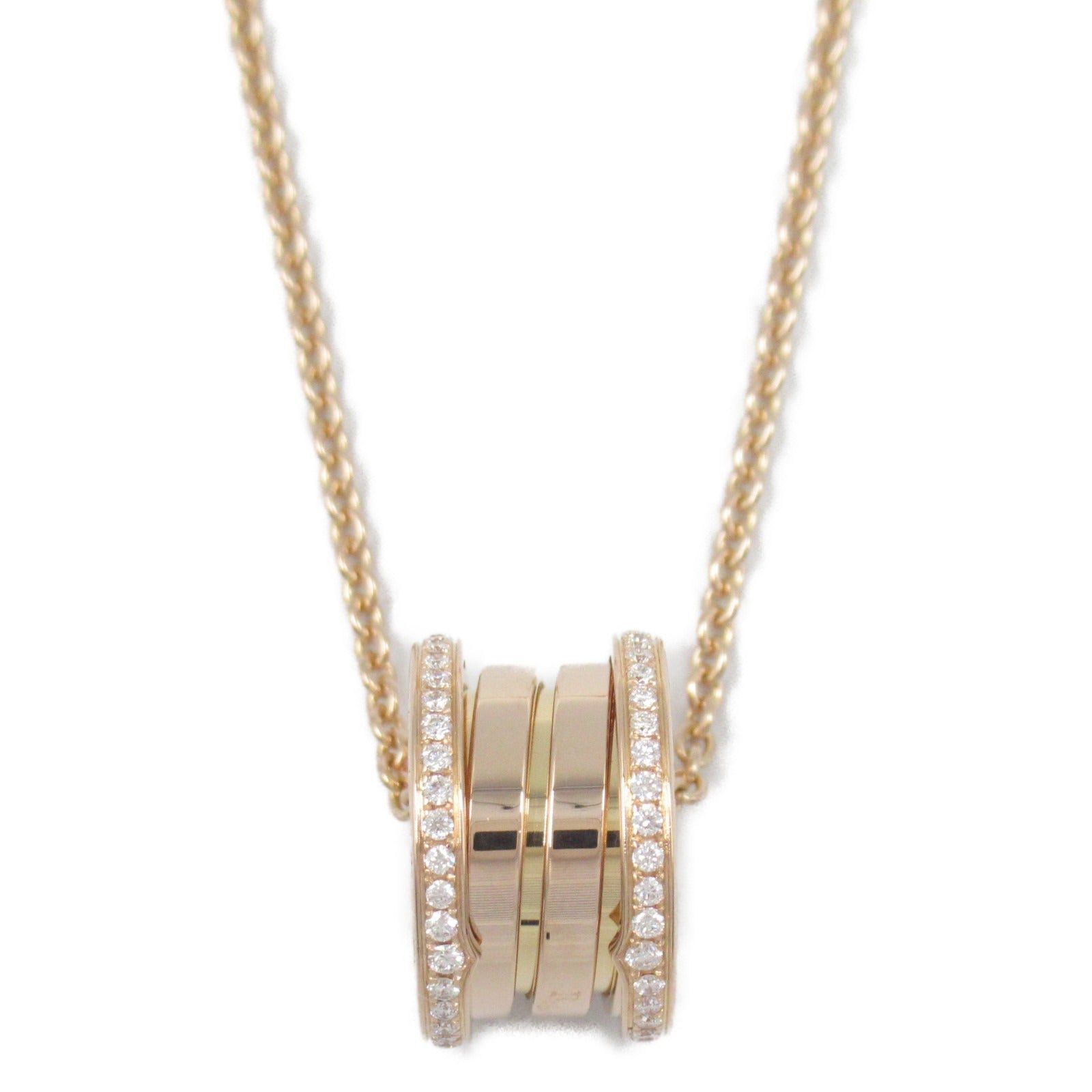Bvlgari Bvlgari B Zero One Necklace Pave Diamond K18Pg (Pink Gold) Clear Size ONE SIZE - 2 Thumbnail