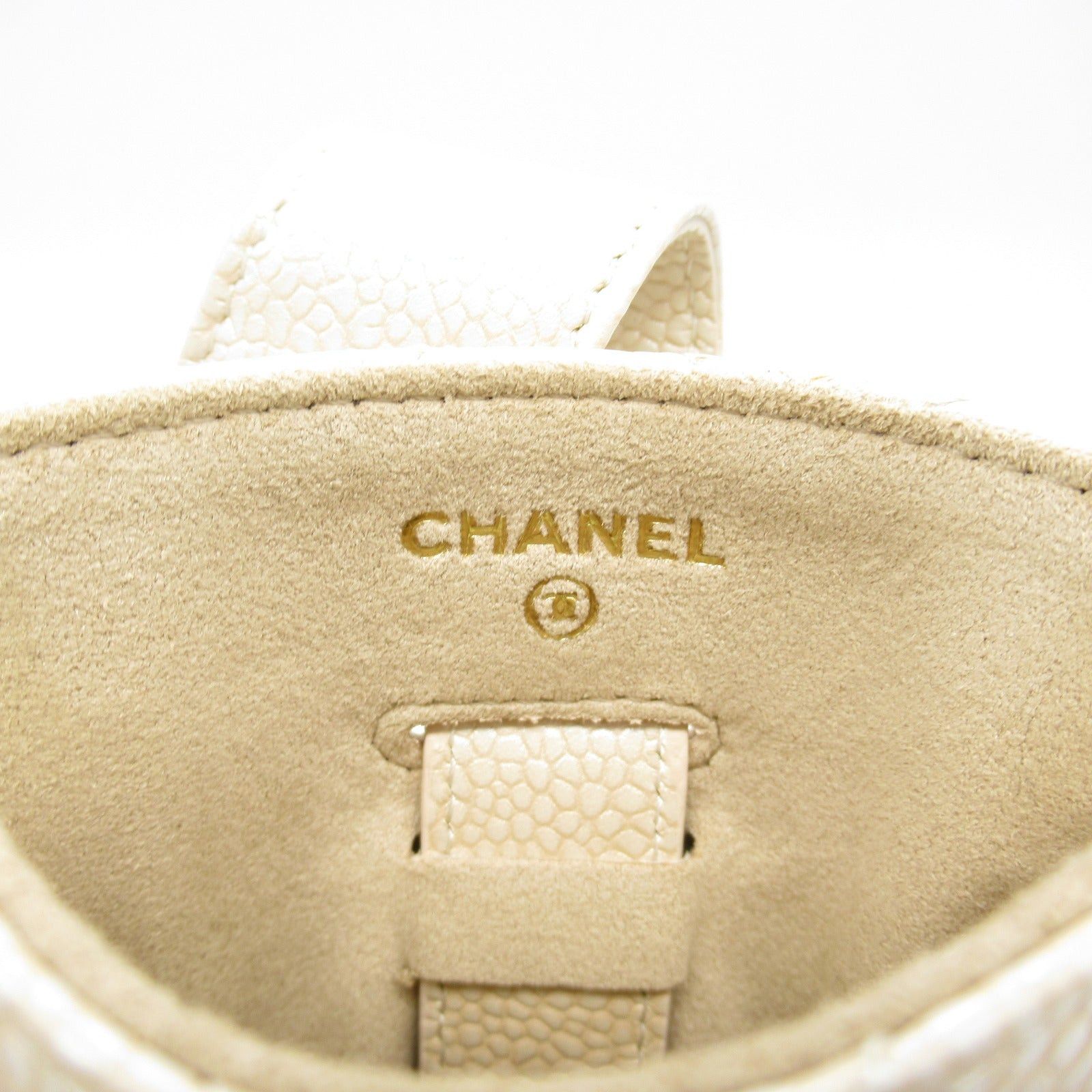 Chanel Chanel Matelasse Case Card Caviar Skin (Grained Calf) Beige Light Gold Hardware Size ONE SIZE - 6 Thumbnail