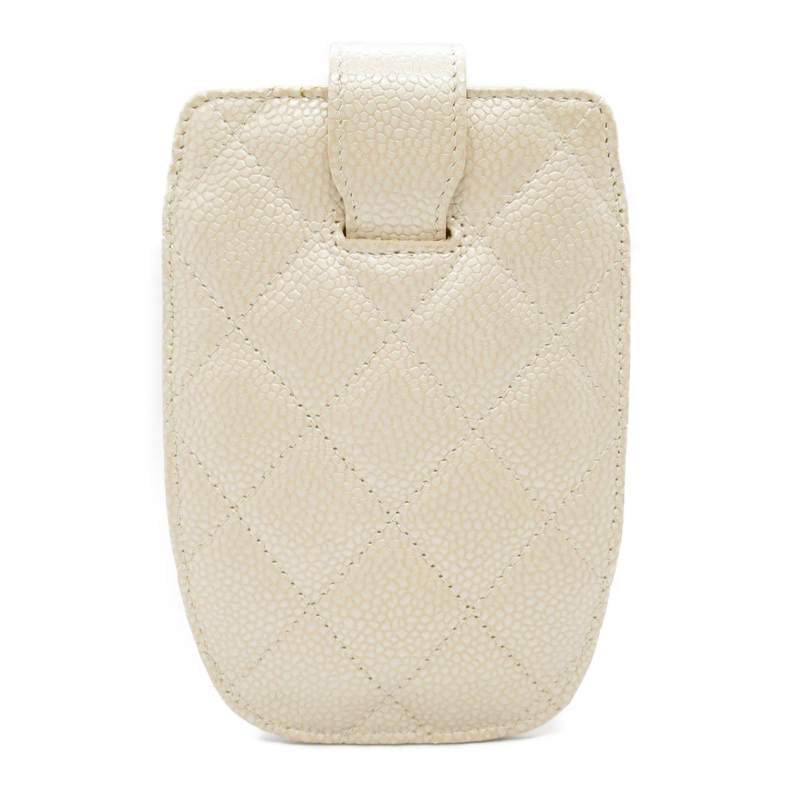 Chanel Chanel Matelasse Case Card Caviar Skin (Grained Calf) Beige Light Gold Hardware Size ONE SIZE - 2 Thumbnail