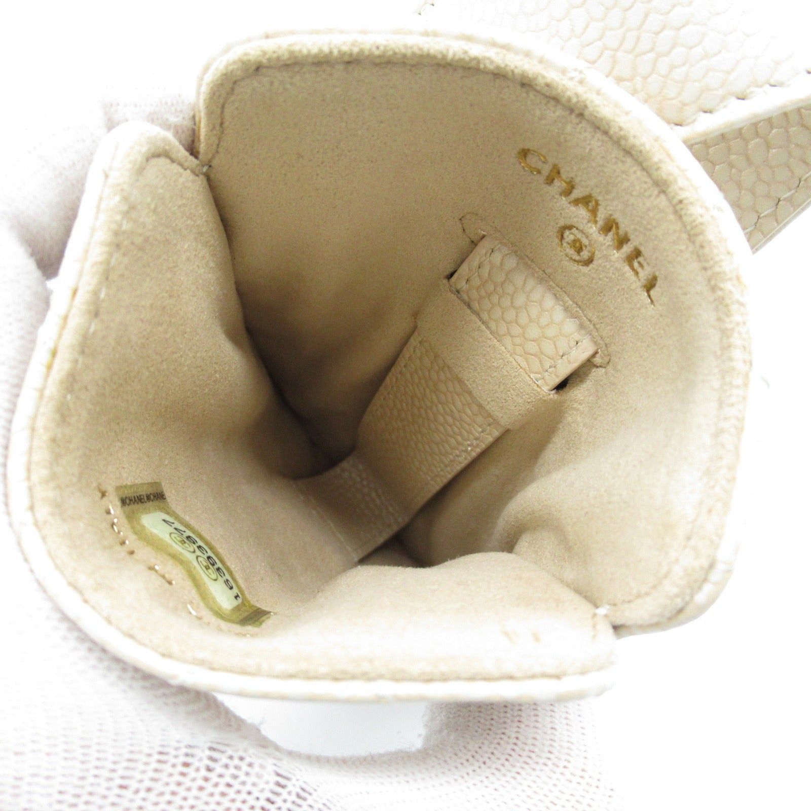 Chanel Chanel Matelasse Case Card Caviar Skin (Grained Calf) Beige Light Gold Hardware Size ONE SIZE - 5 Thumbnail