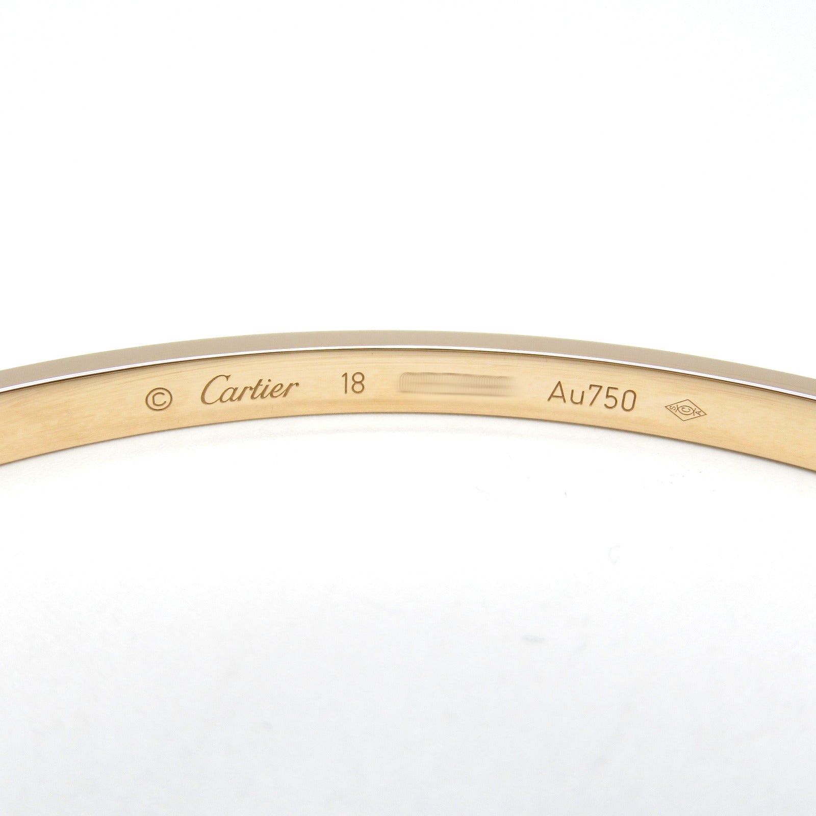 Cartier Cartier Love Breath Pave Diamond Sm Bracelet K18Pg (Pink Gold) Clear Size ONE SIZE - 4 Thumbnail