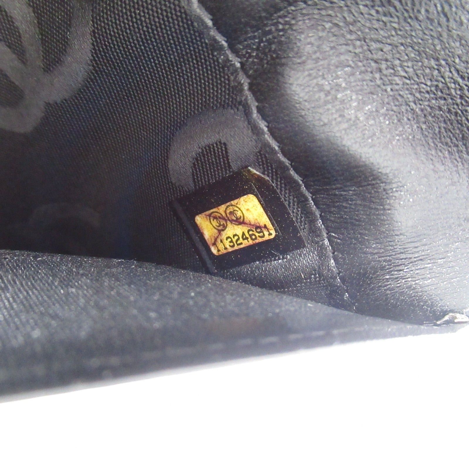 Chanel Chanel Coco Mark Zip Long Wallet Bi-Fold Caviar Skin (Grained Calf) Black Gold Hardware Size ONE SIZE - 7 Thumbnail