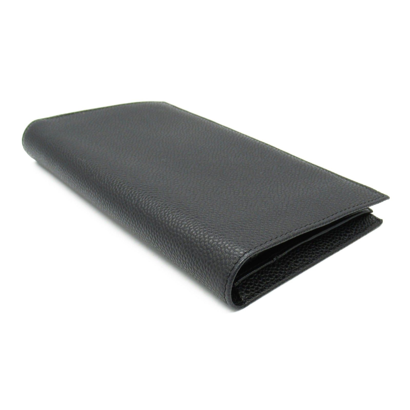Chanel Chanel Coco Mark Zip Long Wallet Bi-Fold Caviar Skin (Grained Calf) Black Gold Hardware Size ONE SIZE - 4 Thumbnail