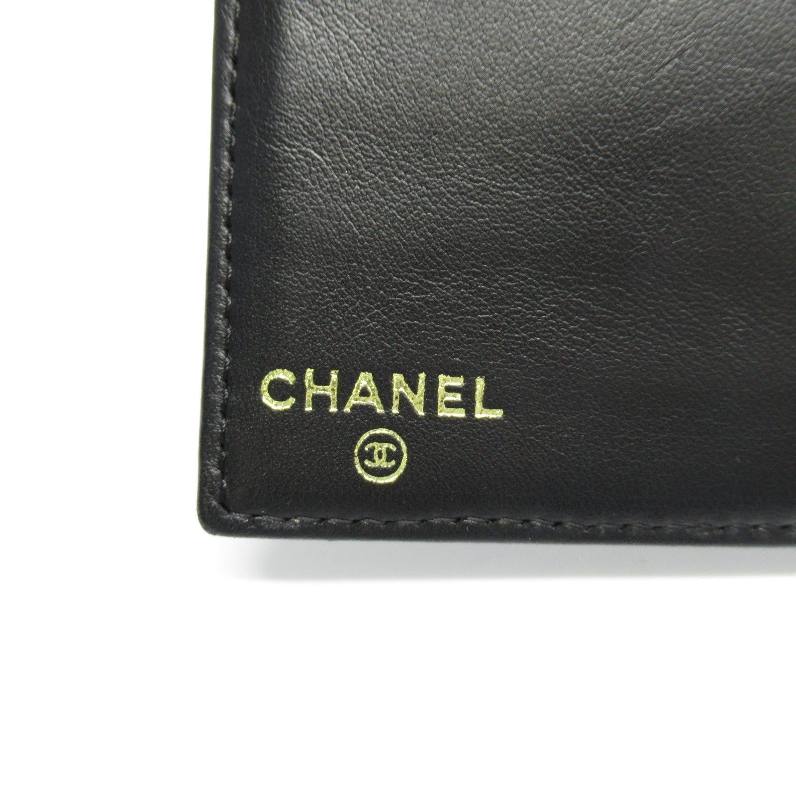 Chanel Chanel Coco Mark Zip Long Wallet Bi-Fold Caviar Skin (Grained Calf) Black Gold Hardware Size ONE SIZE - 6 Thumbnail