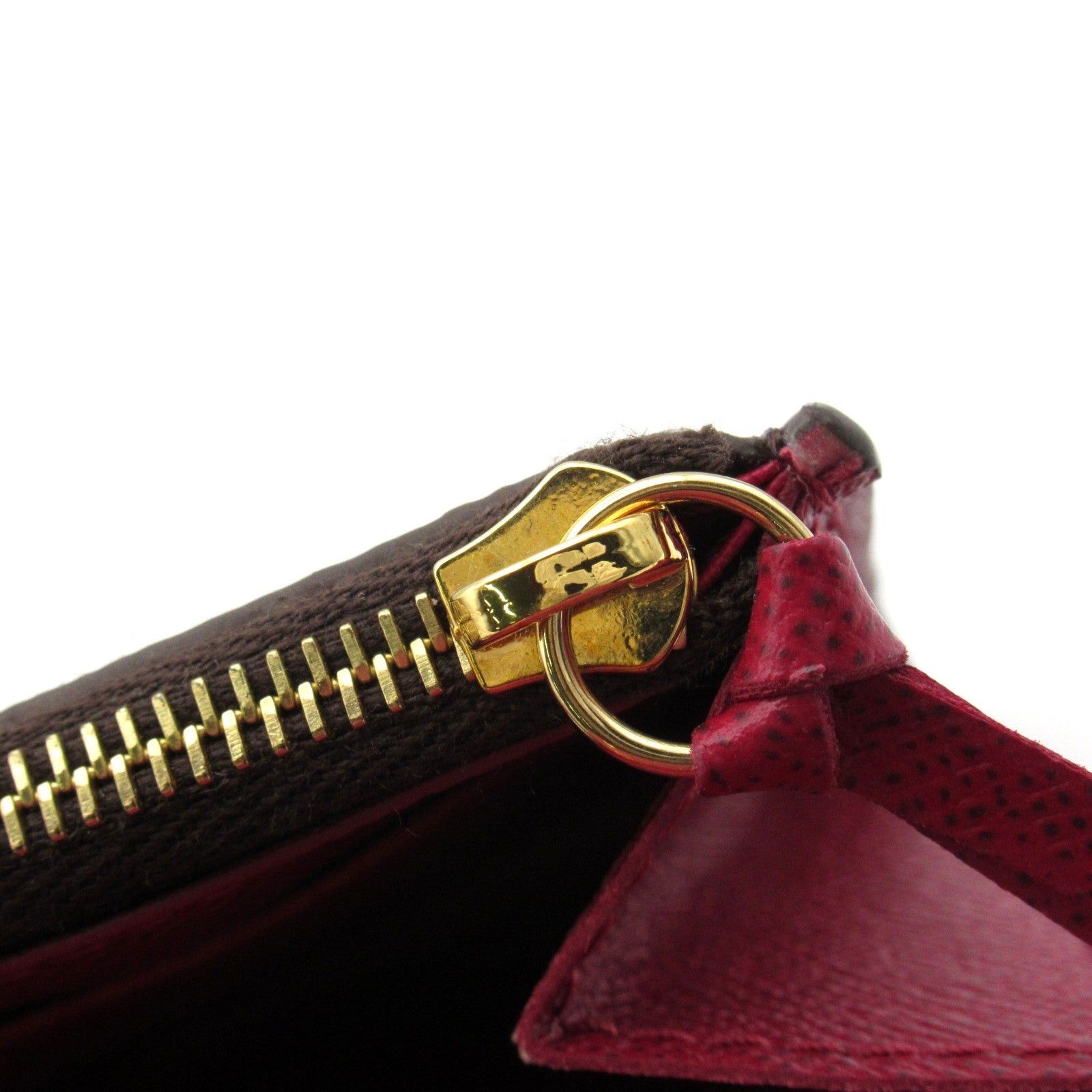 Louis Vuitton Louis Vuitton Portomonte Rosalie Bi-Fold Wallet Coated Canvas Monogram Brown Fuchsia Size ONE SIZE - 12 Thumbnail