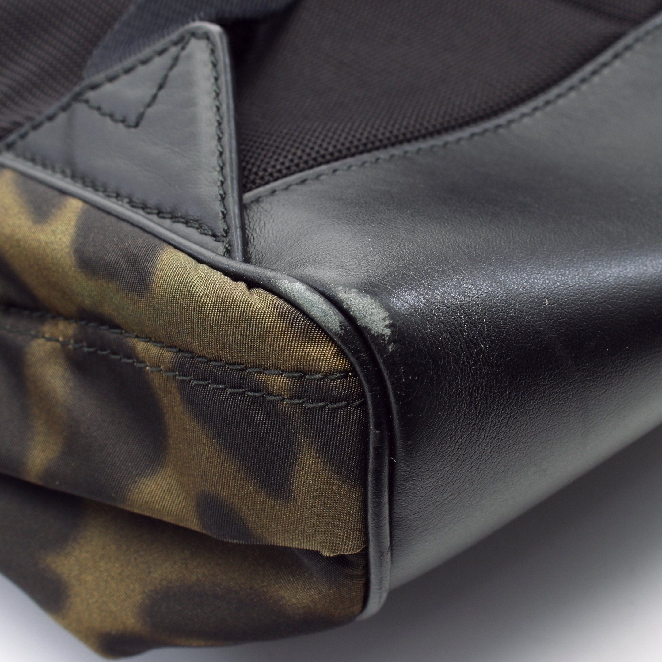 Burberry Burberry Backpack Rucksack Nylon Leather Khaki Green Multicolor Metal Logo Size ONE SIZE - 8 Thumbnail
