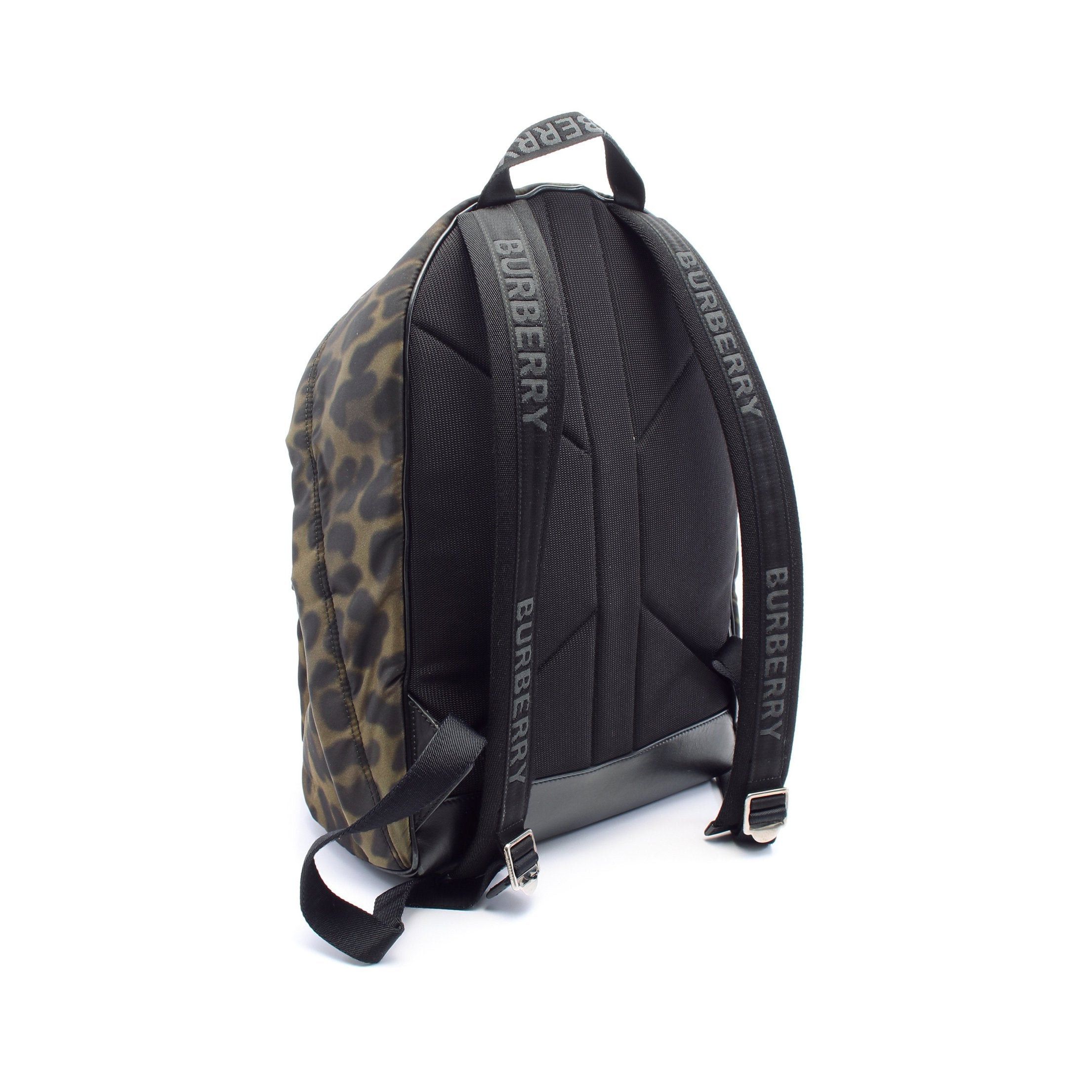 Burberry Burberry Backpack Rucksack Nylon Leather Khaki Green Multicolor Metal Logo Size ONE SIZE - 2 Thumbnail