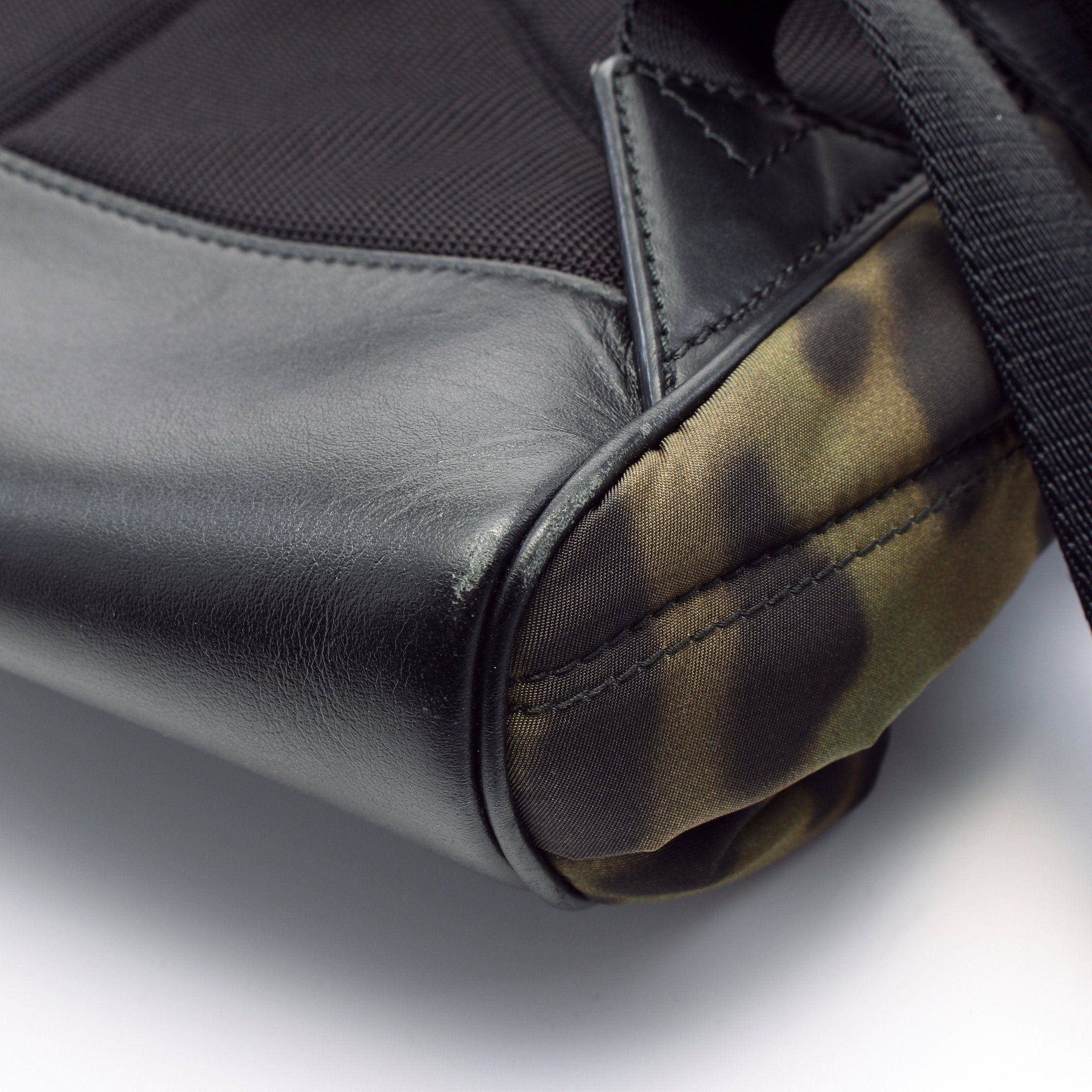 Burberry Burberry Backpack Rucksack Nylon Leather Khaki Green Multicolor Metal Logo Size ONE SIZE - 7 Thumbnail
