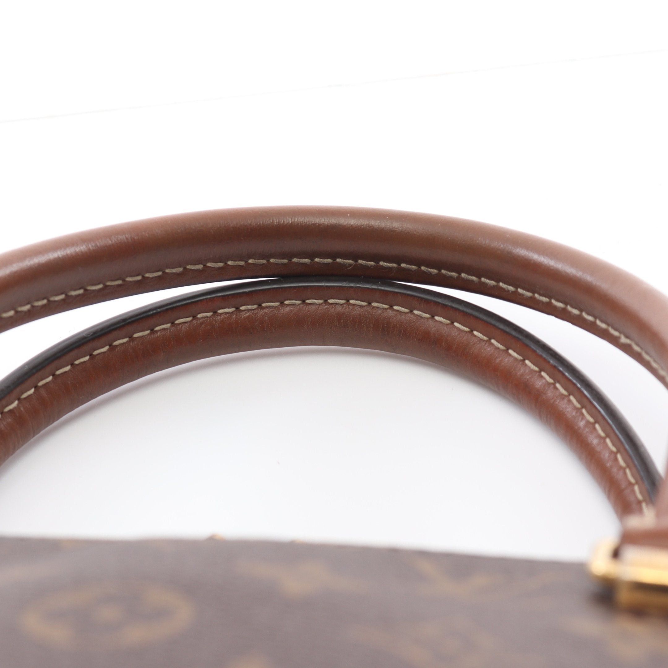 Louis Vuitton Louis Vuitton Pallas Monogram Noir Handbag Leather Brown Black Size ONE SIZE - 8 Thumbnail
