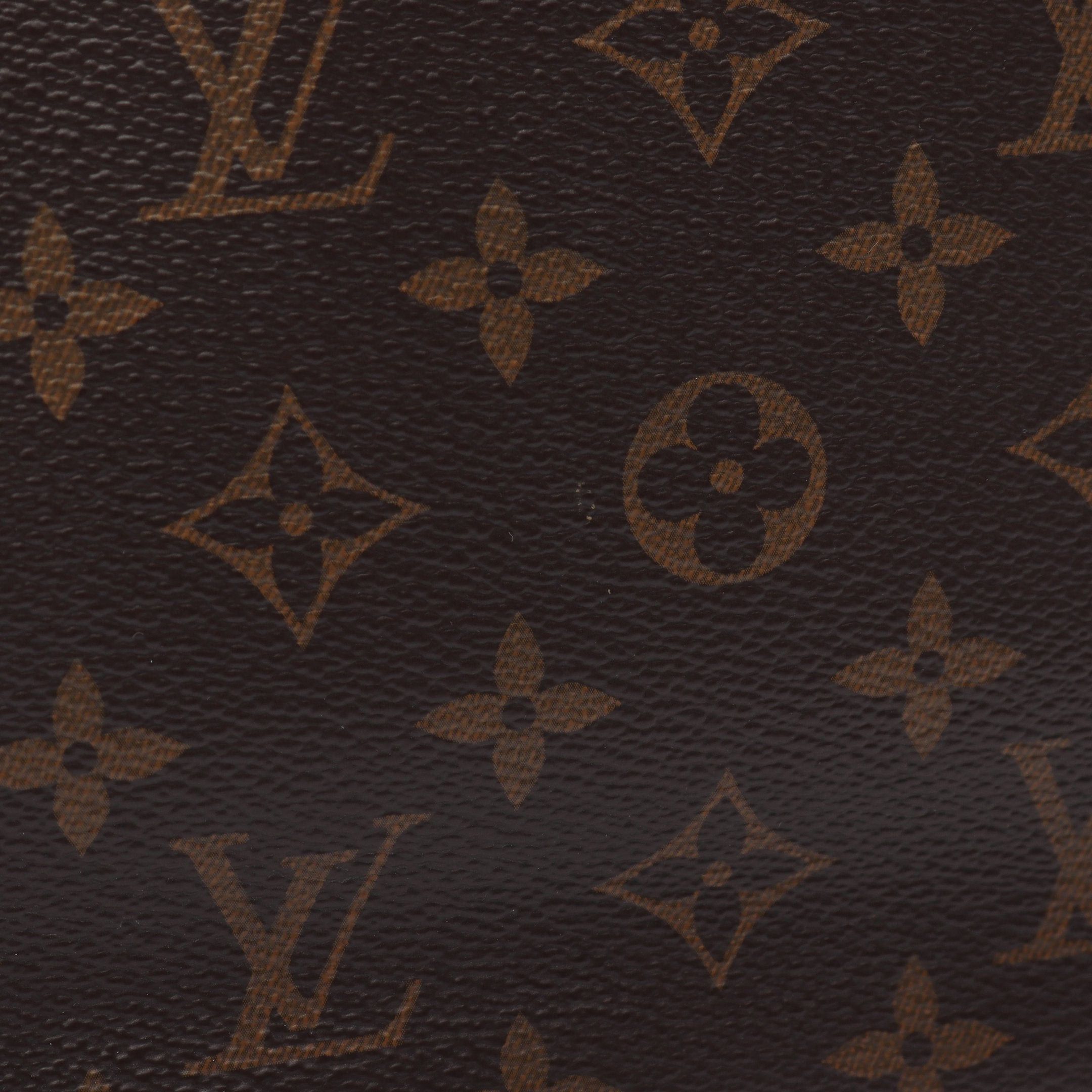 Louis Vuitton Louis Vuitton Pallas Monogram Noir Handbag Leather Brown Black Size ONE SIZE - 11 Thumbnail