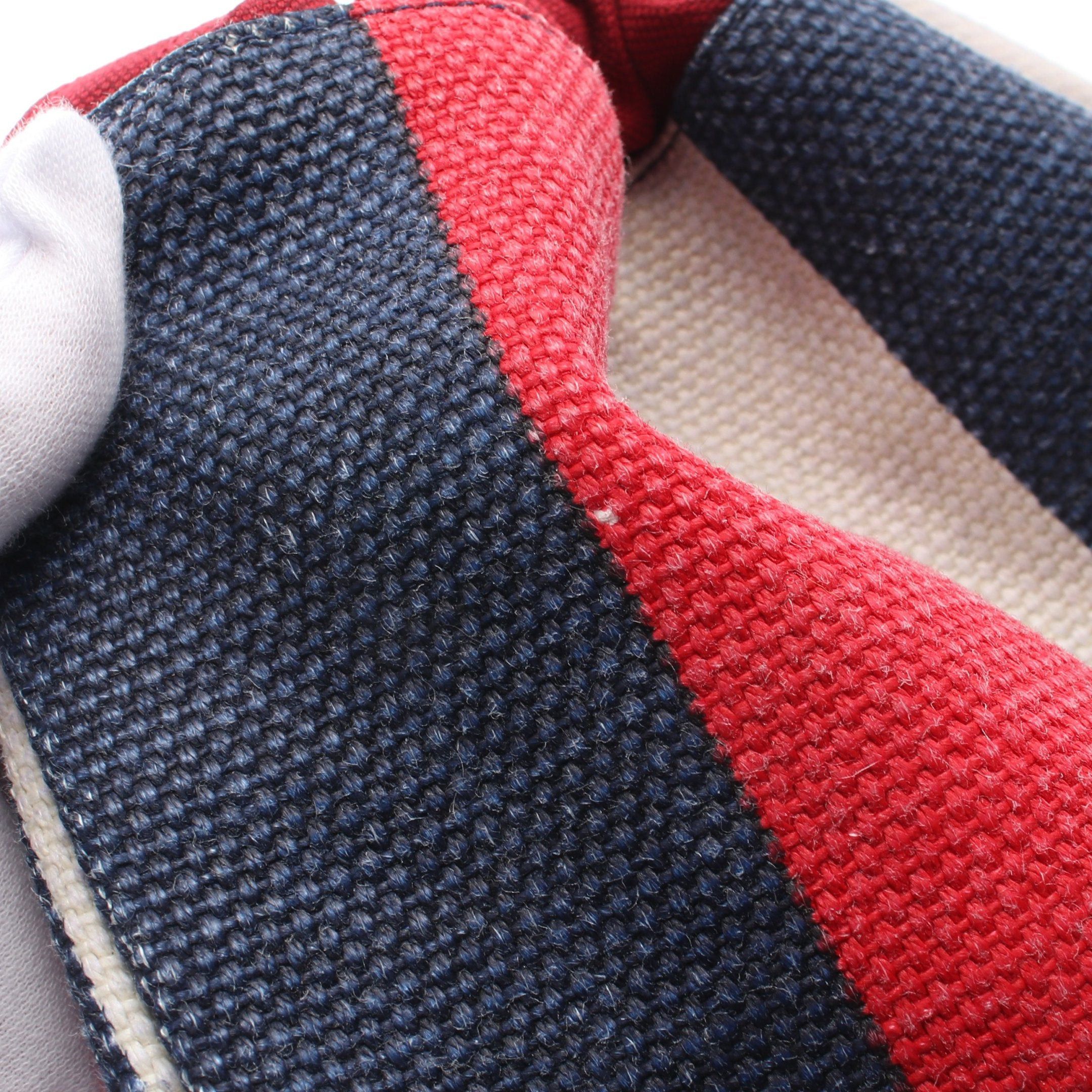 Gucci Gucci Drawstring Backpack Knapsack Rucksack Tricolor Canvas Leather Red Navy White Size ONE SIZE - 7 Thumbnail