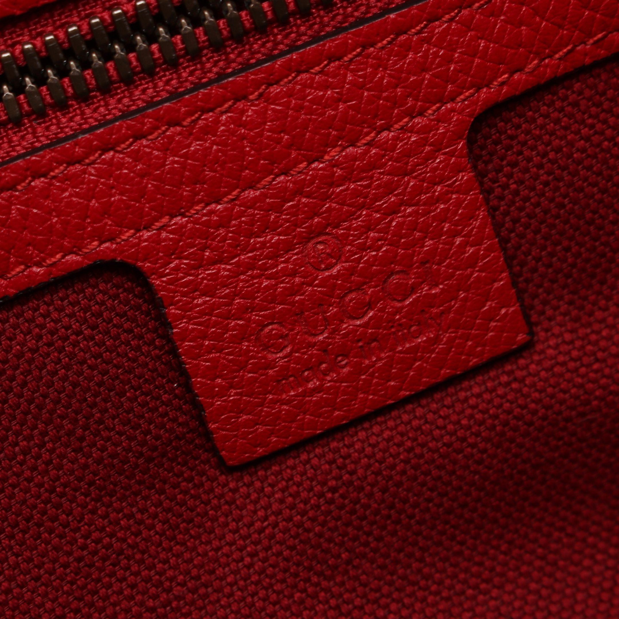 Gucci Gucci Drawstring Backpack Knapsack Rucksack Tricolor Canvas Leather Red Navy White Size ONE SIZE - 4 Thumbnail