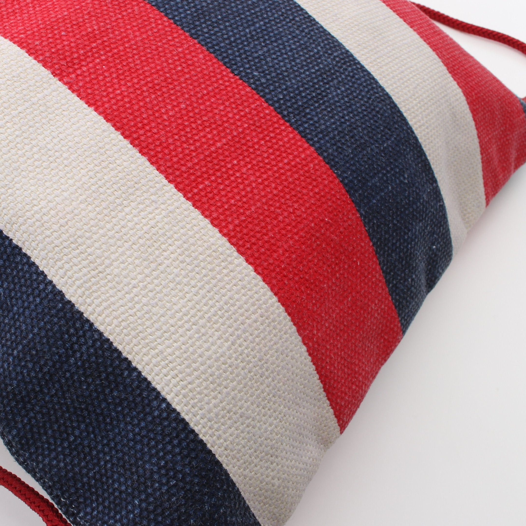 Gucci Gucci Drawstring Backpack Knapsack Rucksack Tricolor Canvas Leather Red Navy White Size ONE SIZE - 9 Thumbnail