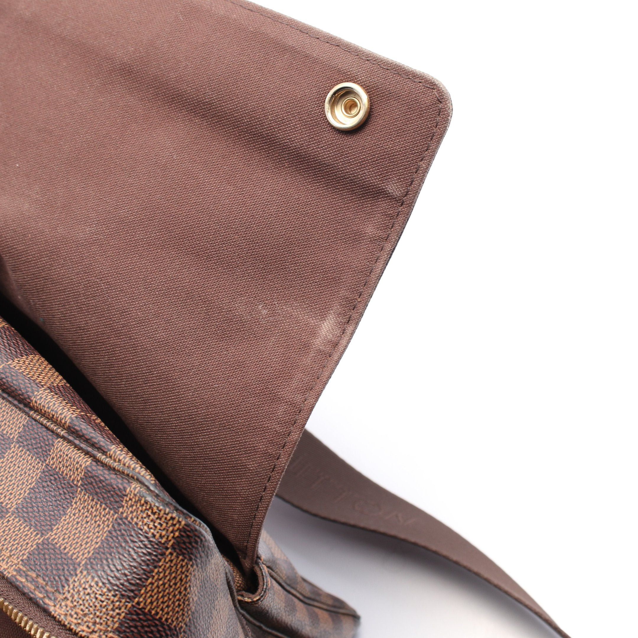 Louis Vuitton Louis Vuitton Naviglio Damier Ebene Shoulder Bag Leather Brown Size ONE SIZE - 6 Thumbnail
