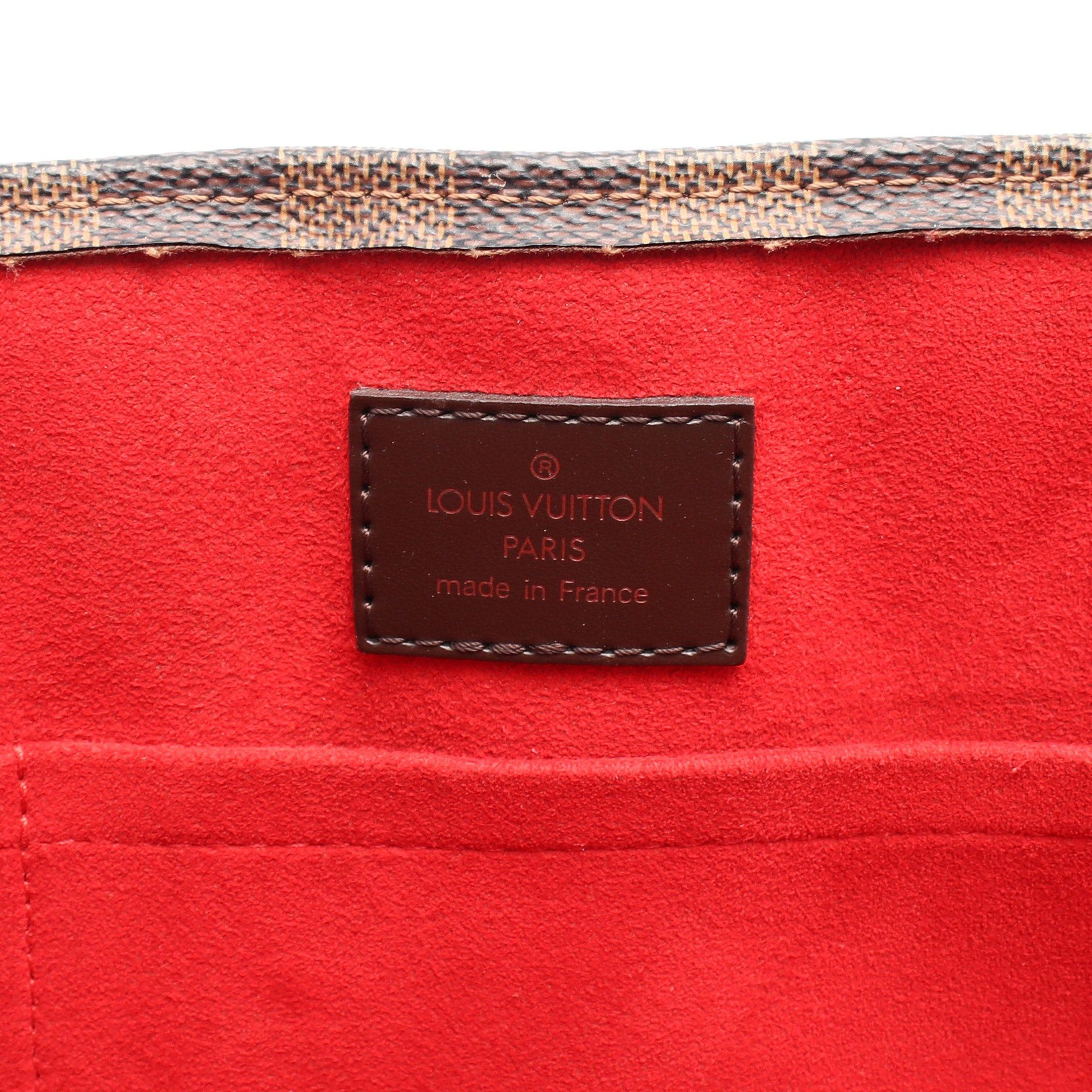 Louis Vuitton Louis Vuitton Sac Plat Damier Ebene Handbag Tote Bag Leather Brown Size ONE SIZE - 4 Thumbnail