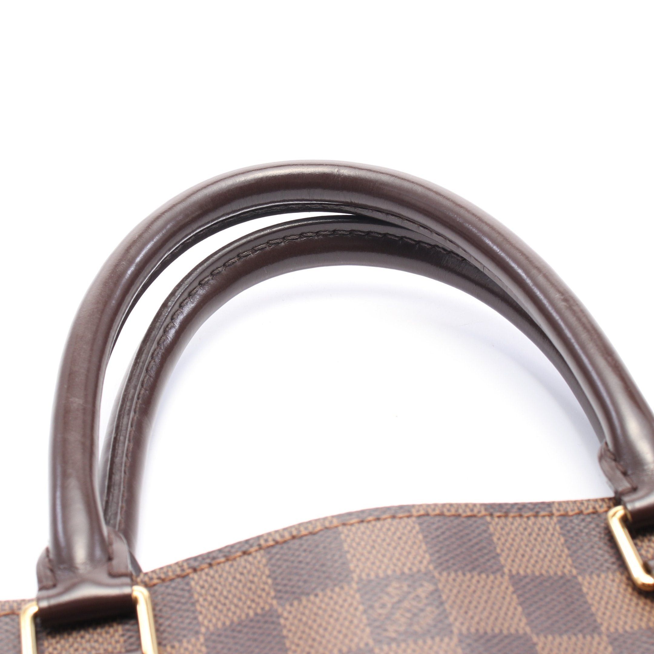 Louis Vuitton Louis Vuitton Sac Plat Damier Ebene Handbag Tote Bag Leather Brown Size ONE SIZE - 8 Thumbnail