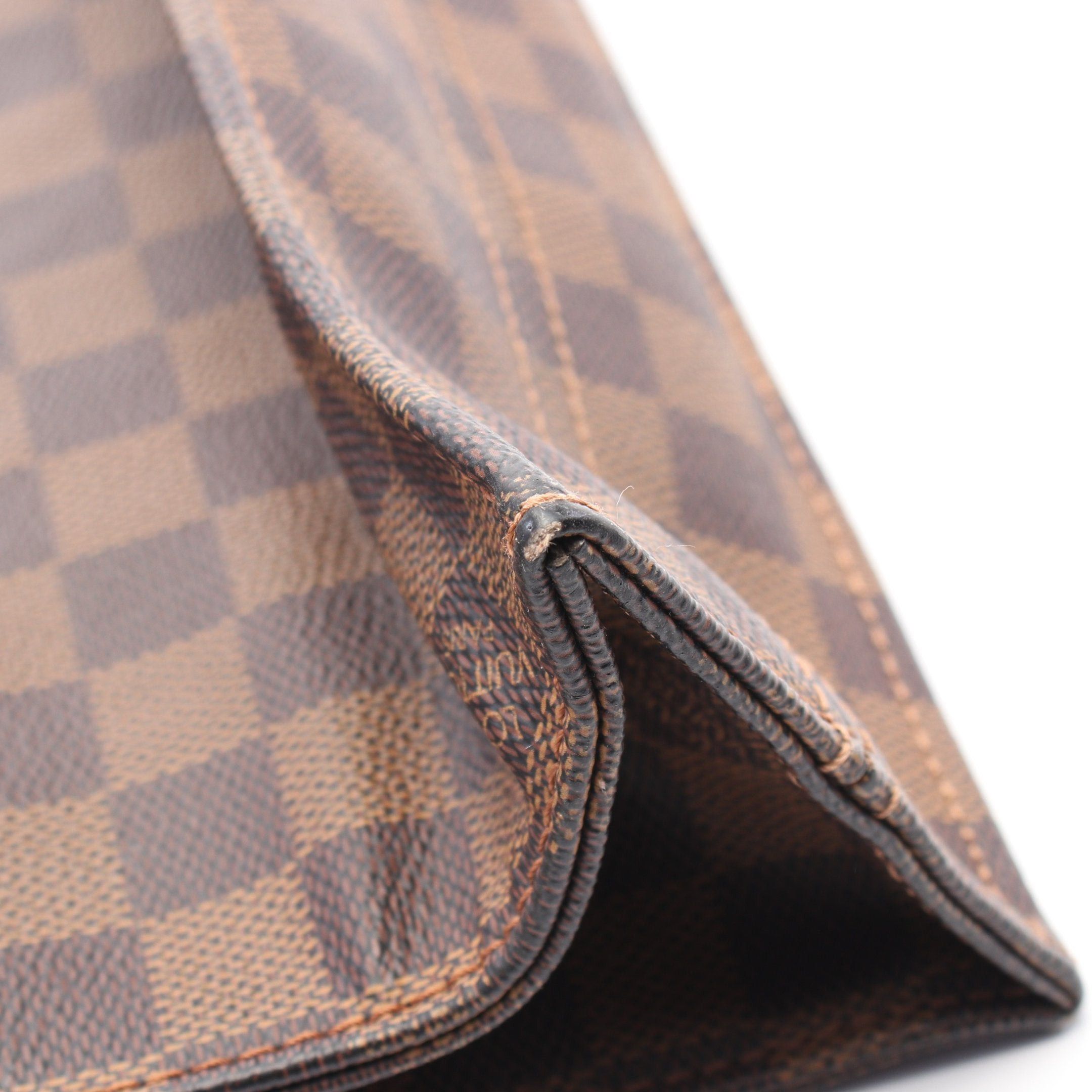 Louis Vuitton Louis Vuitton Sac Plat Damier Ebene Handbag Tote Bag Leather Brown Size ONE SIZE - 9 Thumbnail