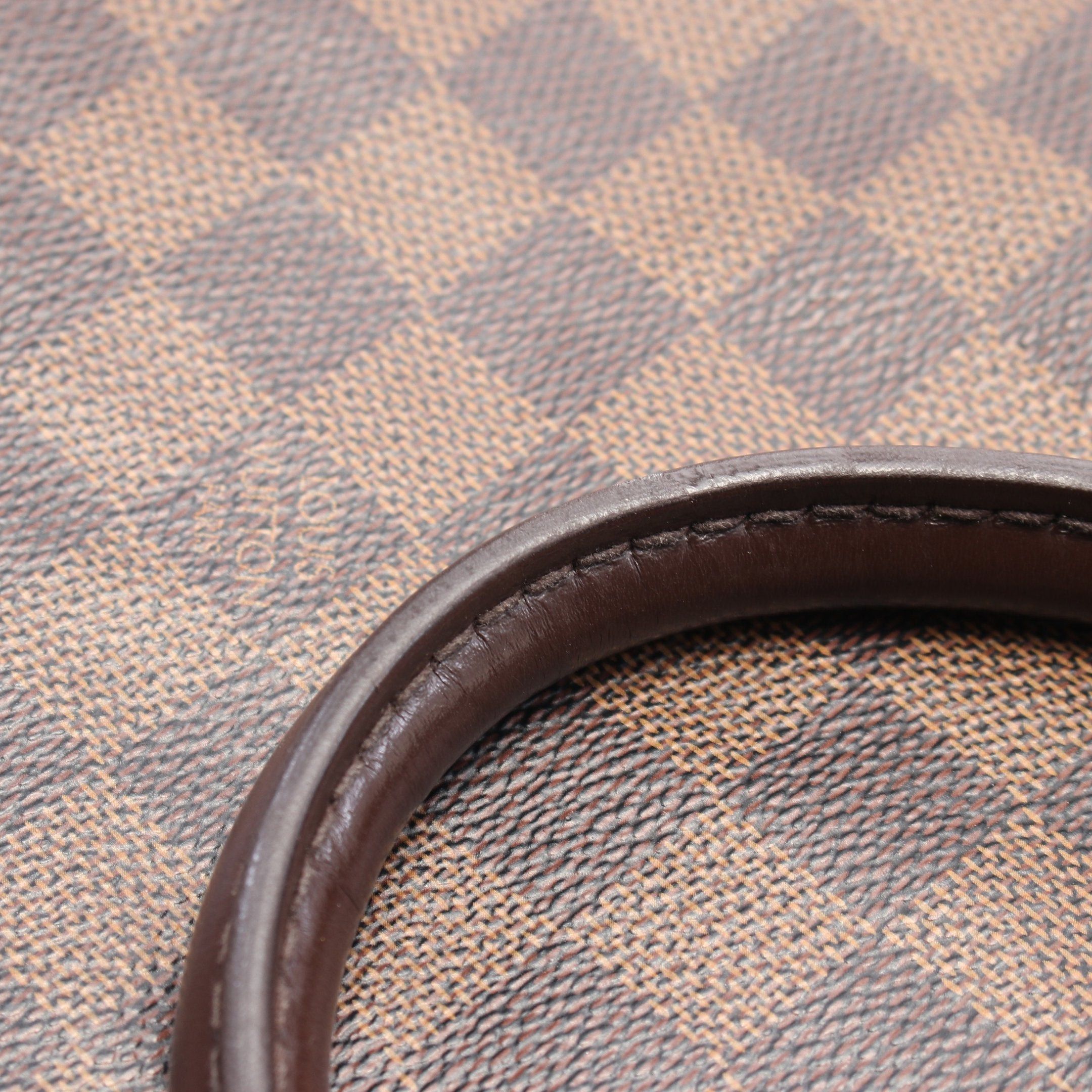 Louis Vuitton Louis Vuitton Sac Plat Damier Ebene Handbag Tote Bag Leather Brown Size ONE SIZE - 11 Thumbnail