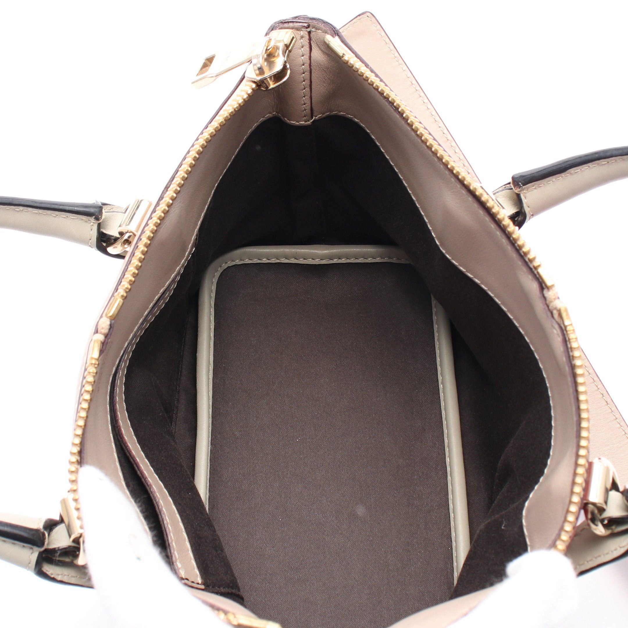 Chloe Chloe Bailey Mini Handbag Leather Red Beige Size ONE SIZE - 3 Thumbnail
