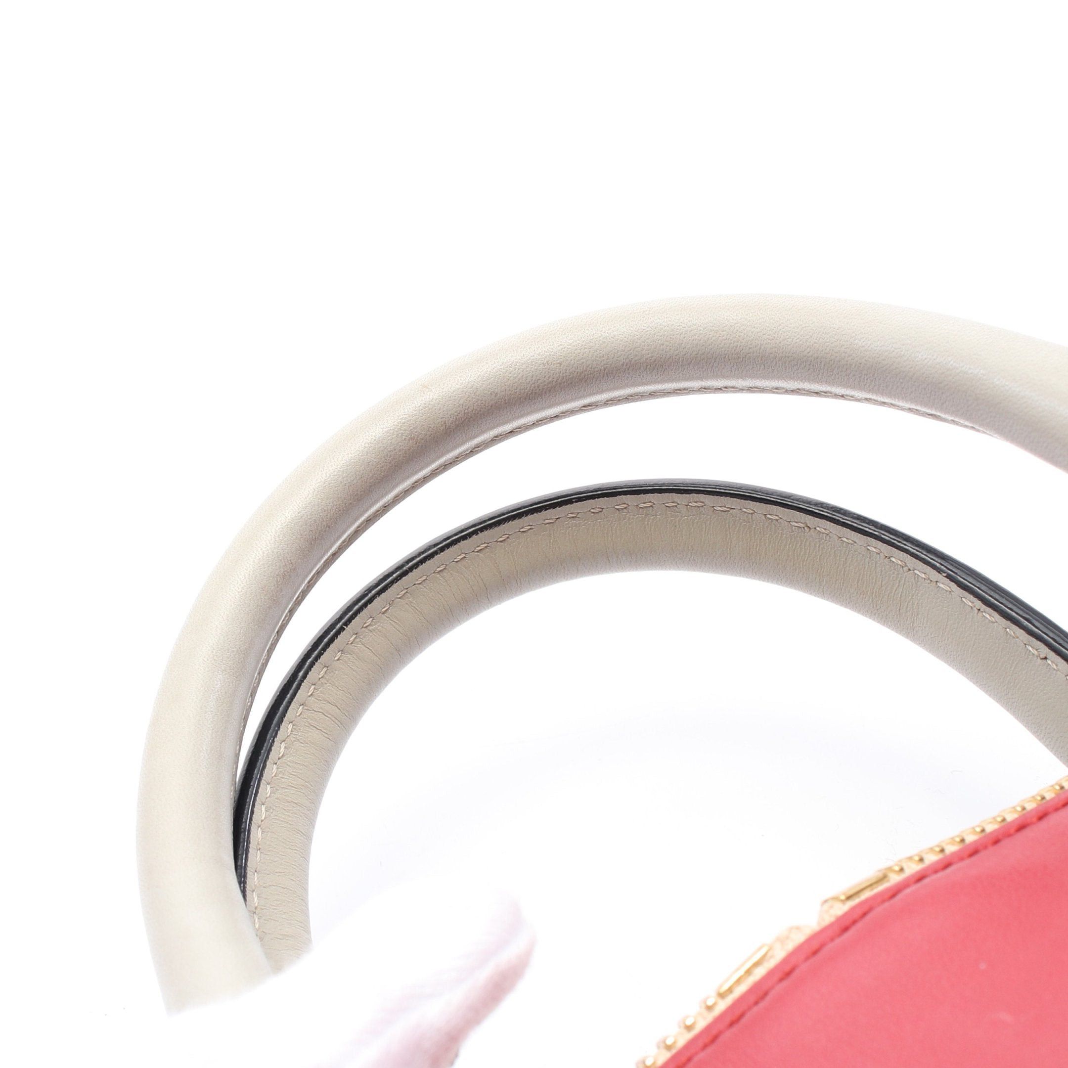 Chloe Chloe Bailey Mini Handbag Leather Red Beige Size ONE SIZE - 5 Thumbnail
