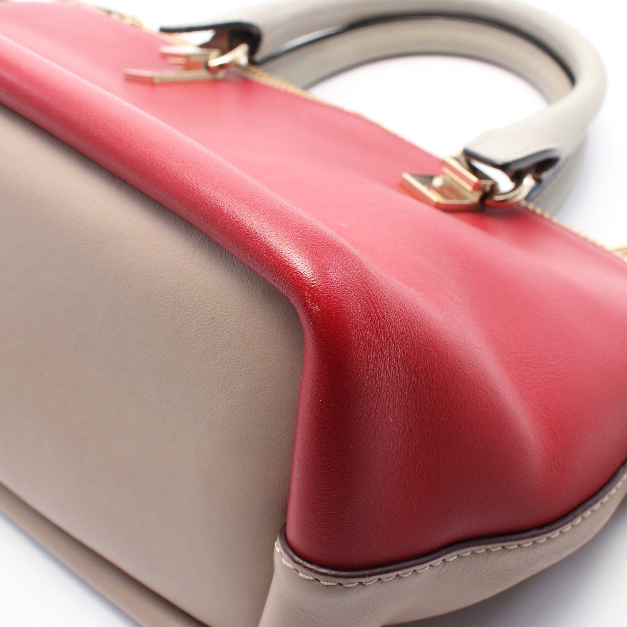 Chloe Chloe Bailey Mini Handbag Leather Red Beige Size ONE SIZE - 6 Thumbnail