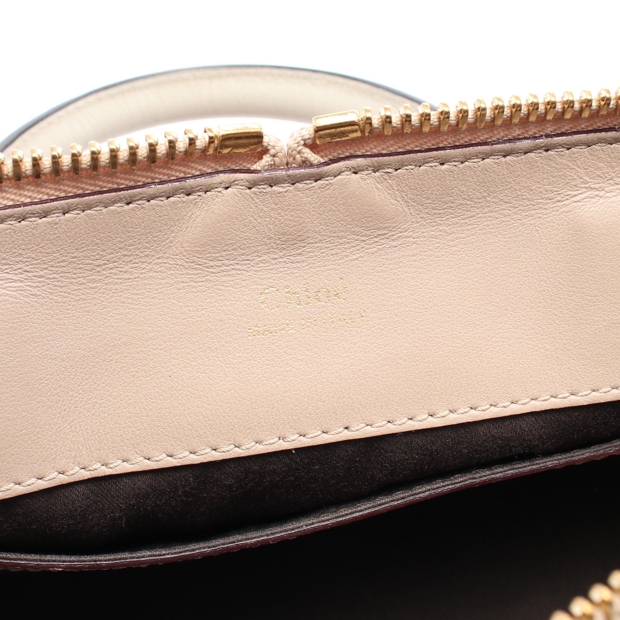 Chloe Chloe Bailey Mini Handbag Leather Red Beige Size ONE SIZE - 4 Thumbnail