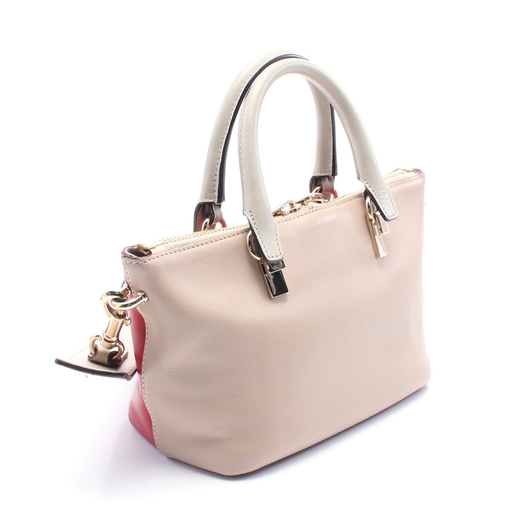 Chloe Chloe Bailey Mini Handbag Leather Red Beige Size ONE SIZE - 2 Thumbnail