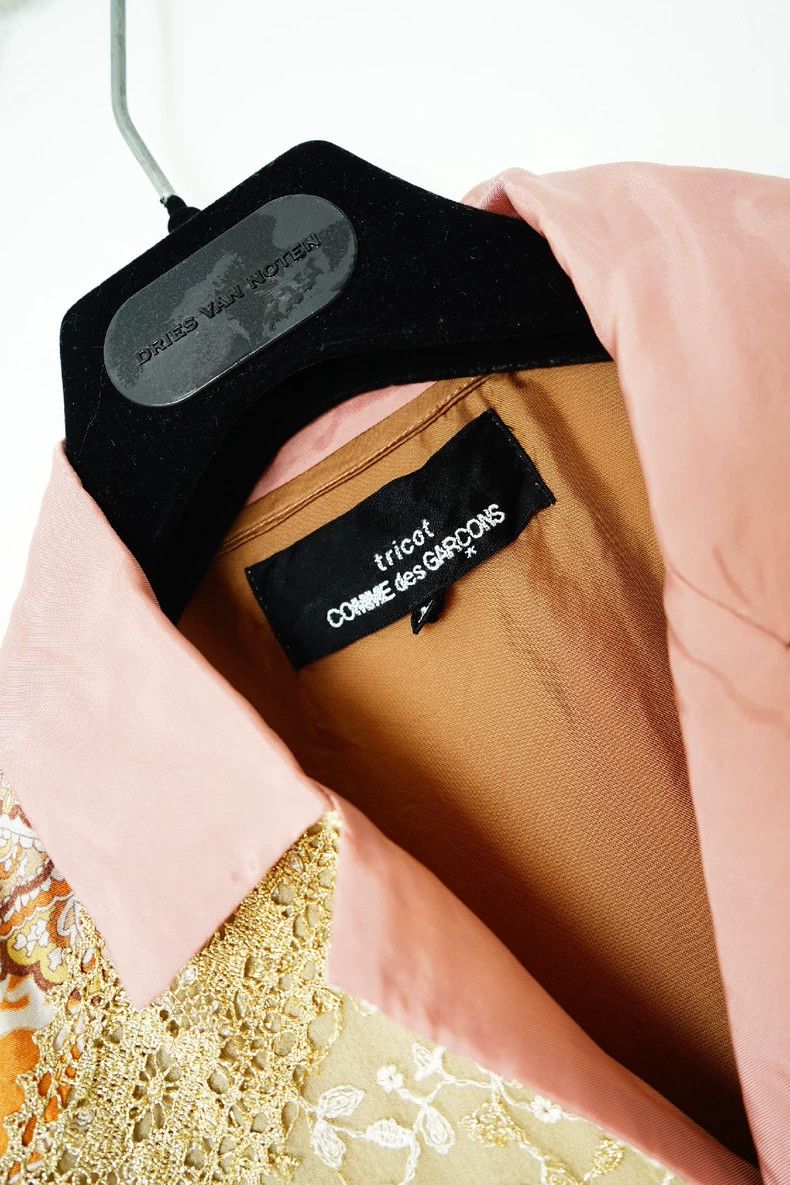 Comme des Garcons Silk Patchwork Embroidered Short Sleeve Shirt Size US M / EU 48-50 / 2 - 7 Thumbnail