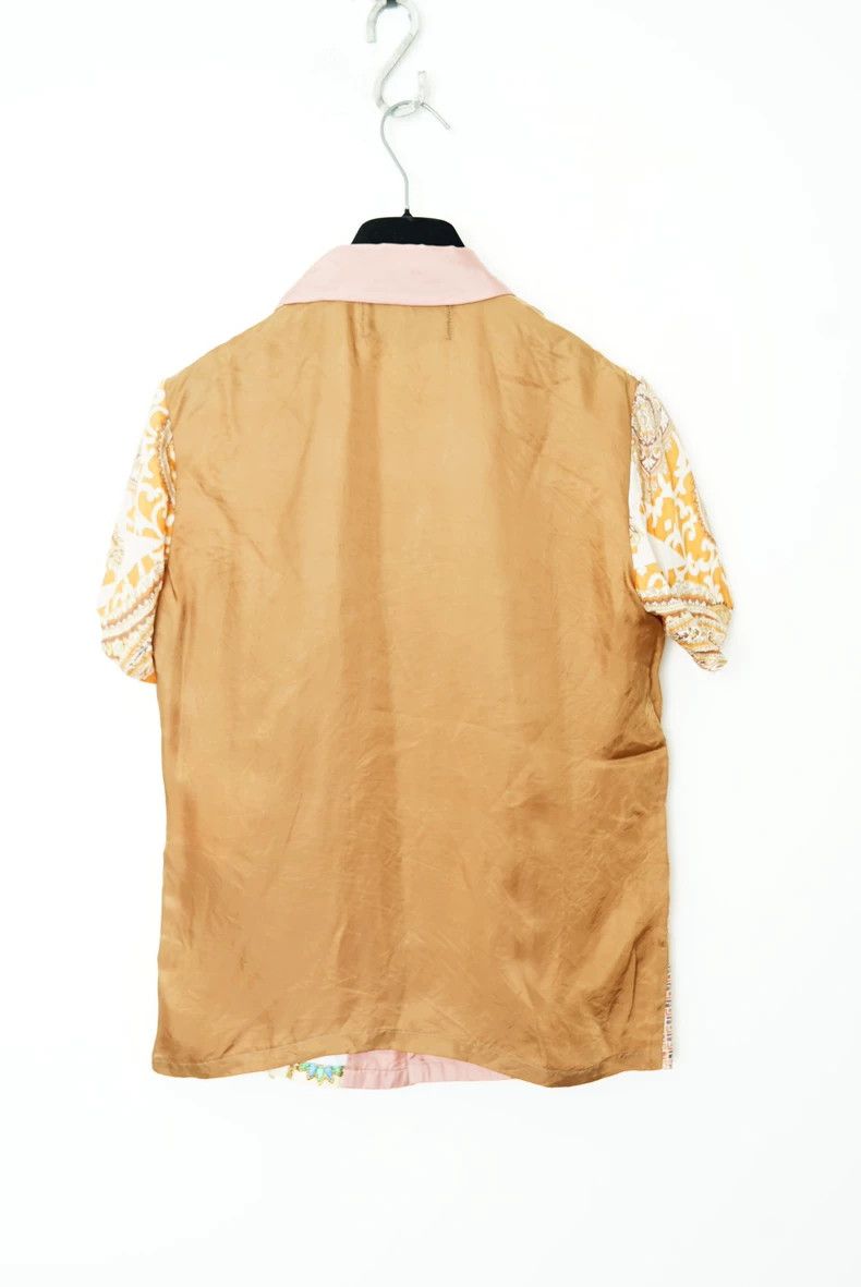 Comme des Garcons Silk Patchwork Embroidered Short Sleeve Shirt Size US M / EU 48-50 / 2 - 6 Thumbnail