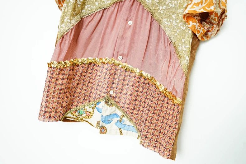 Comme des Garcons Silk Patchwork Embroidered Short Sleeve Shirt Size US M / EU 48-50 / 2 - 4 Thumbnail