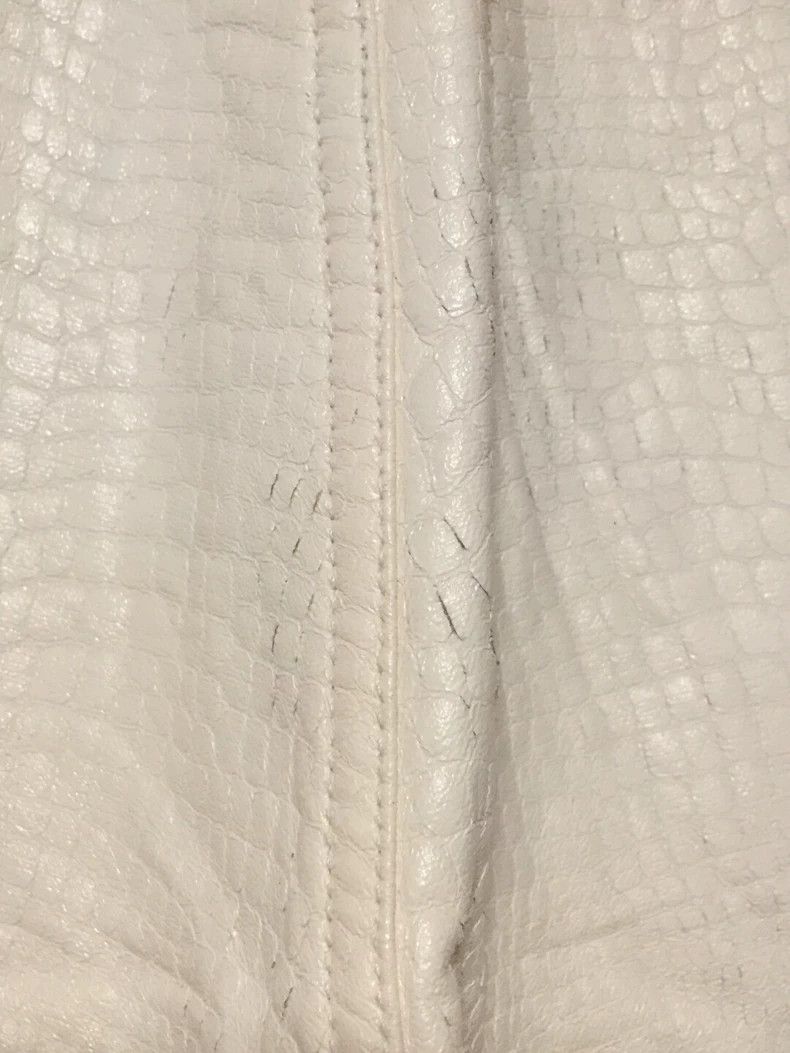 Comme des Garcons Cream Faux Crocodile Skin Pants Size US 28 / EU 44 - 5 Thumbnail