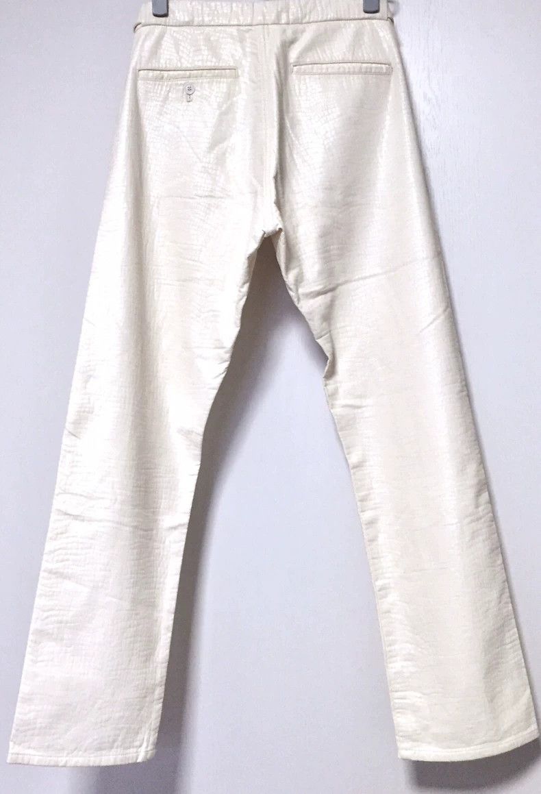 Comme des Garcons Cream Faux Crocodile Skin Pants Size US 28 / EU 44 - 6 Thumbnail