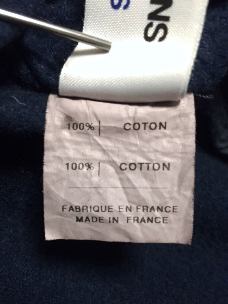 Comme des Garcons Navy Blue Cotton Jacket by Comme des Garcons Size US S / EU 44-46 / 1 - 7 Thumbnail