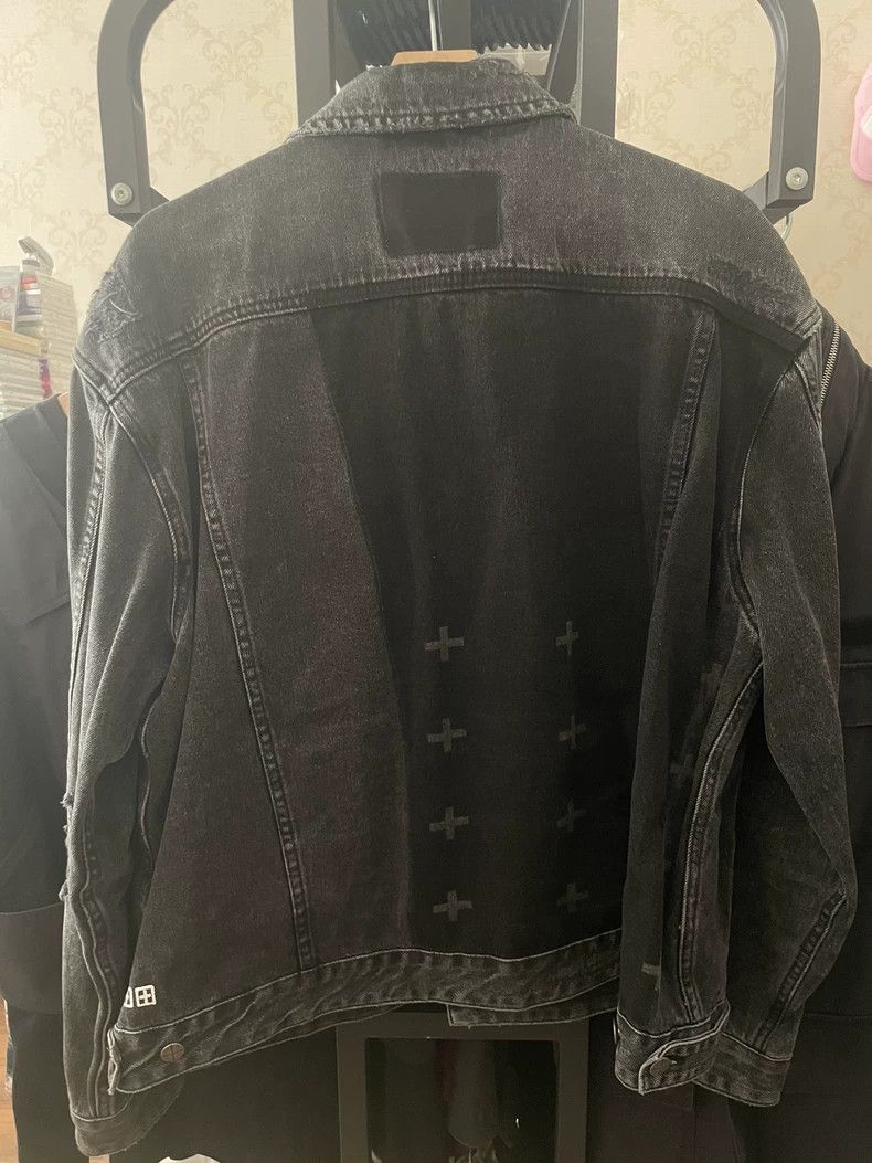 Ksubi KSUBI Black Gray Denim Jacket Size US XL / EU 56 / 4 - 5 Thumbnail