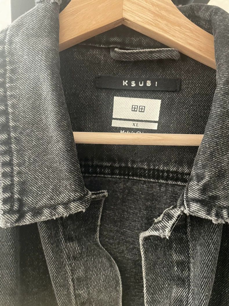 Ksubi KSUBI Black Gray Denim Jacket Size US XL / EU 56 / 4 - 2 Thumbnail