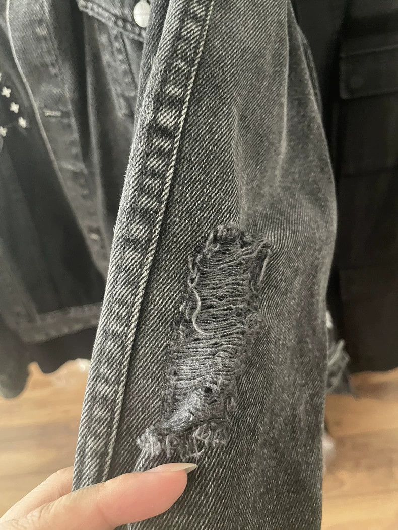 Ksubi KSUBI Black Gray Denim Jacket Size US XL / EU 56 / 4 - 4 Thumbnail