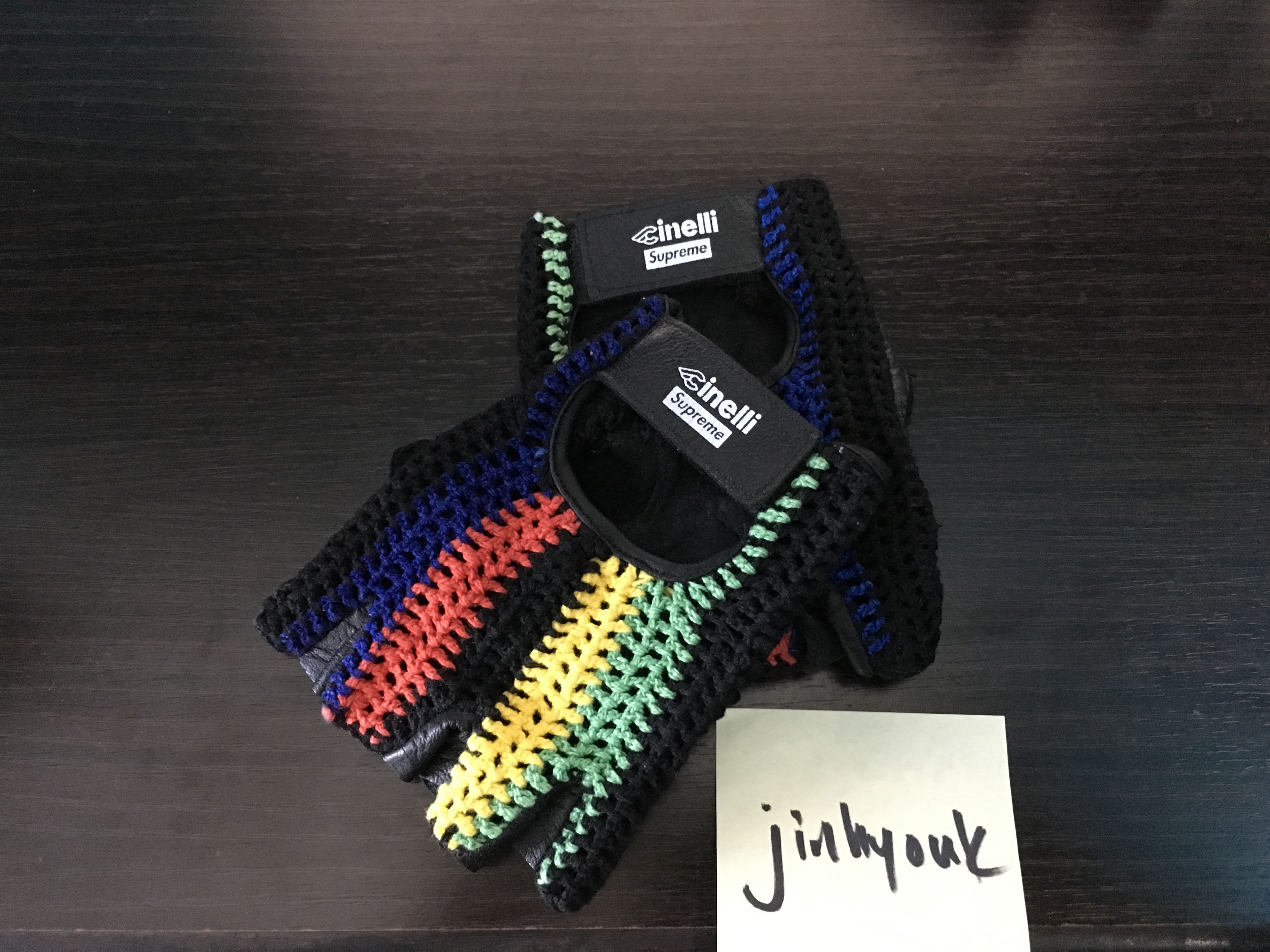 supreme x cinelli BIKE GLOVES ブラック S/M Supreme Supreme X Cinelli Cycling Gloves (Rare) | Grailed
