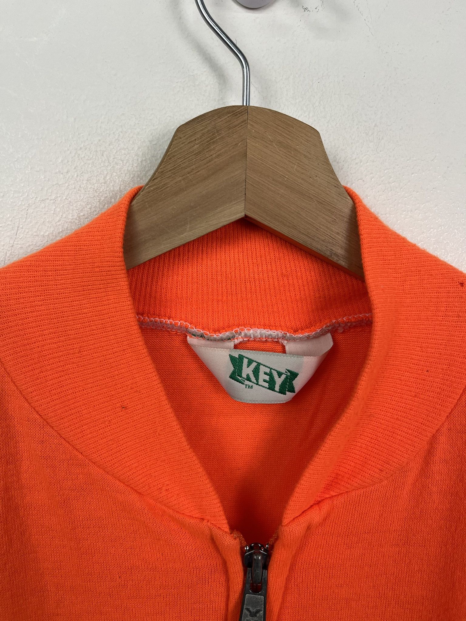 Vintage Vintage 1990s Sweatshirt Orange Visability Zip Sweatshirt Vest Size Size US XL / EU 56 / 4 - 2 Thumbnail