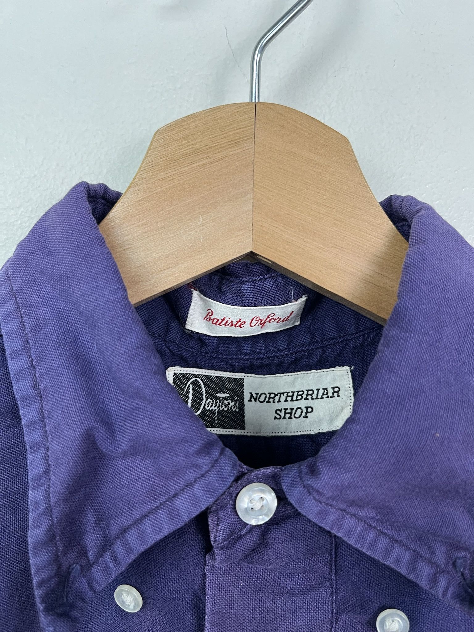 Vintage Vintage 1990s Purple Quarterbutton Tunic Top Size S Size US S / EU 44-46 / 1 - 2 Thumbnail