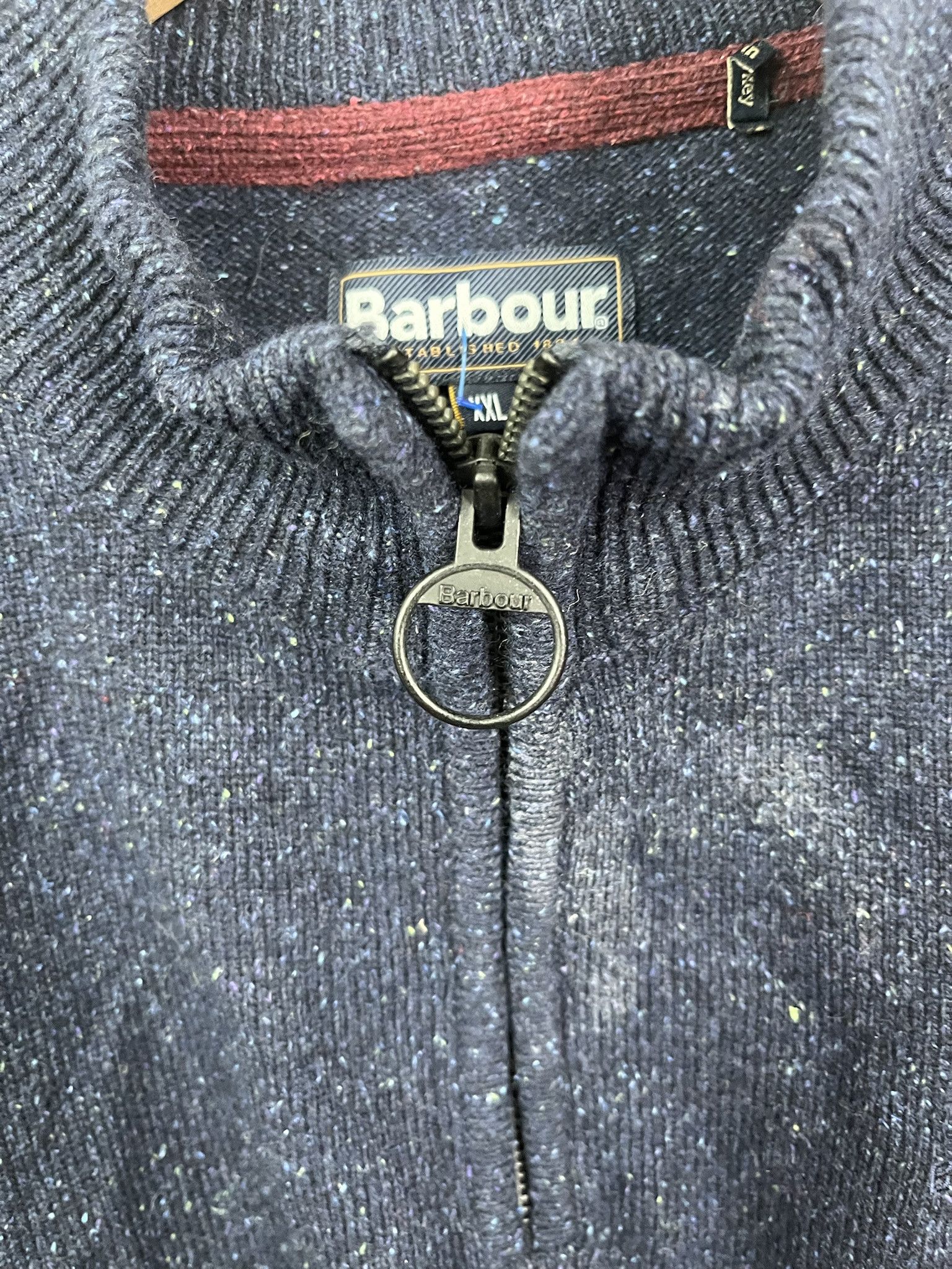 Other Vintage Barbour Kniy Sweater 2000s Quarterzip Blue Knit Sweater Size XXL Size US XXL / EU 58 / 5 - 3 Thumbnail