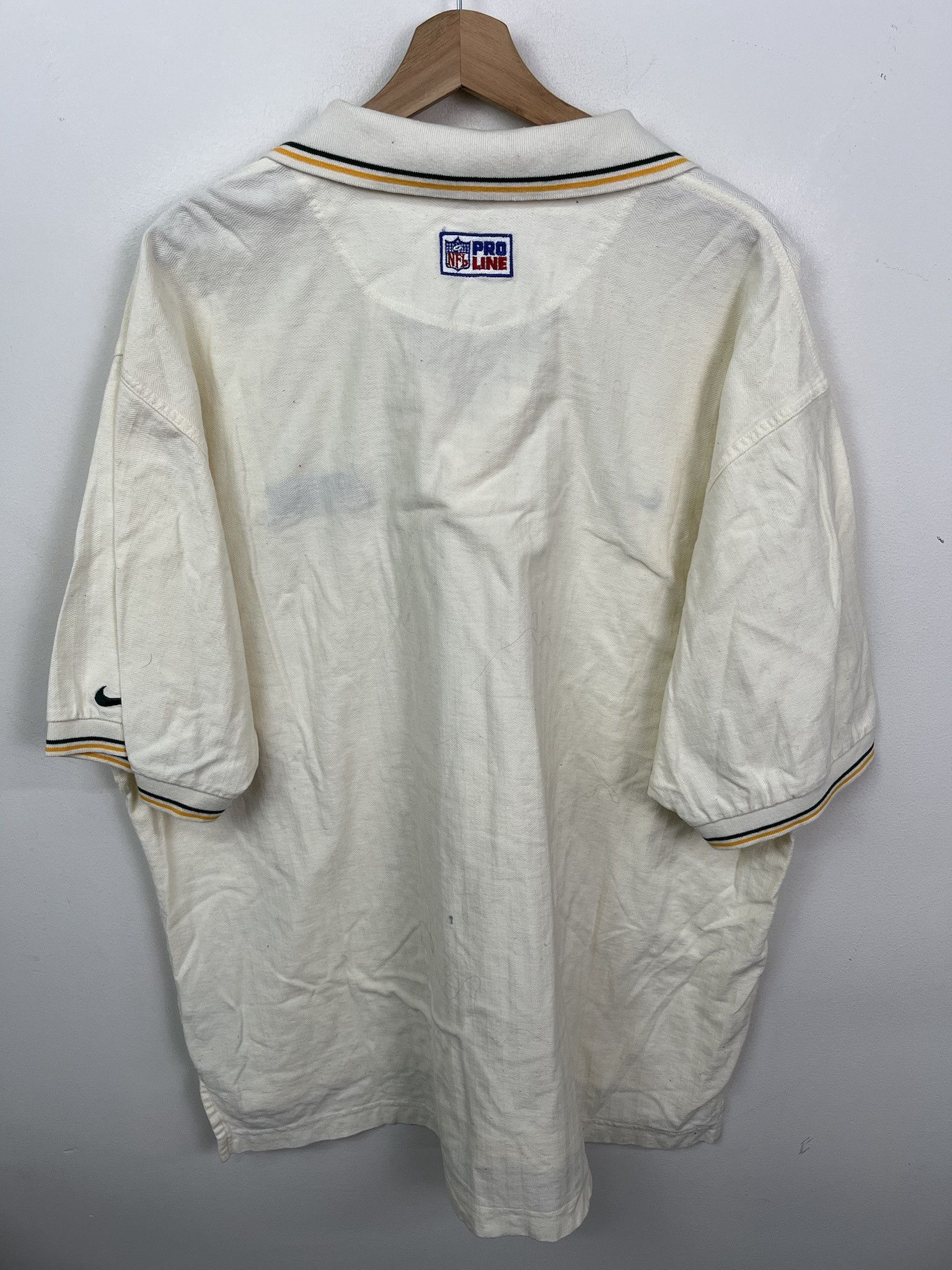 NFL Vintage Nike Green bay packers Herringbone Polo Shirt Size XXL Size US XXL / EU 58 / 5 - 3 Thumbnail