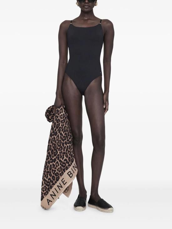 Anine Bing ANINE BING Women Bodysuit Tops A 11 10944 BLK26 Black Size S / US 4 / IT 40 - 3 Thumbnail