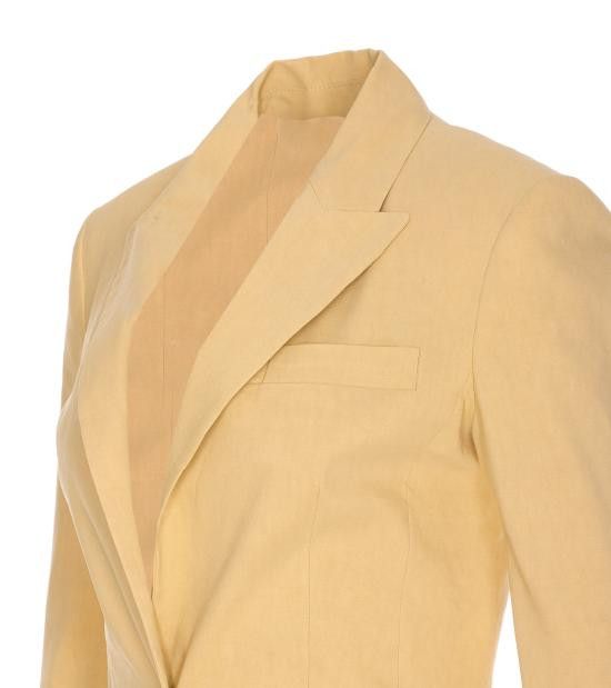 Pinko PINKO Women Jackets 104818 A0IMC23 Yellow Size M / US 6-8 / IT 42-44 - 3 Thumbnail